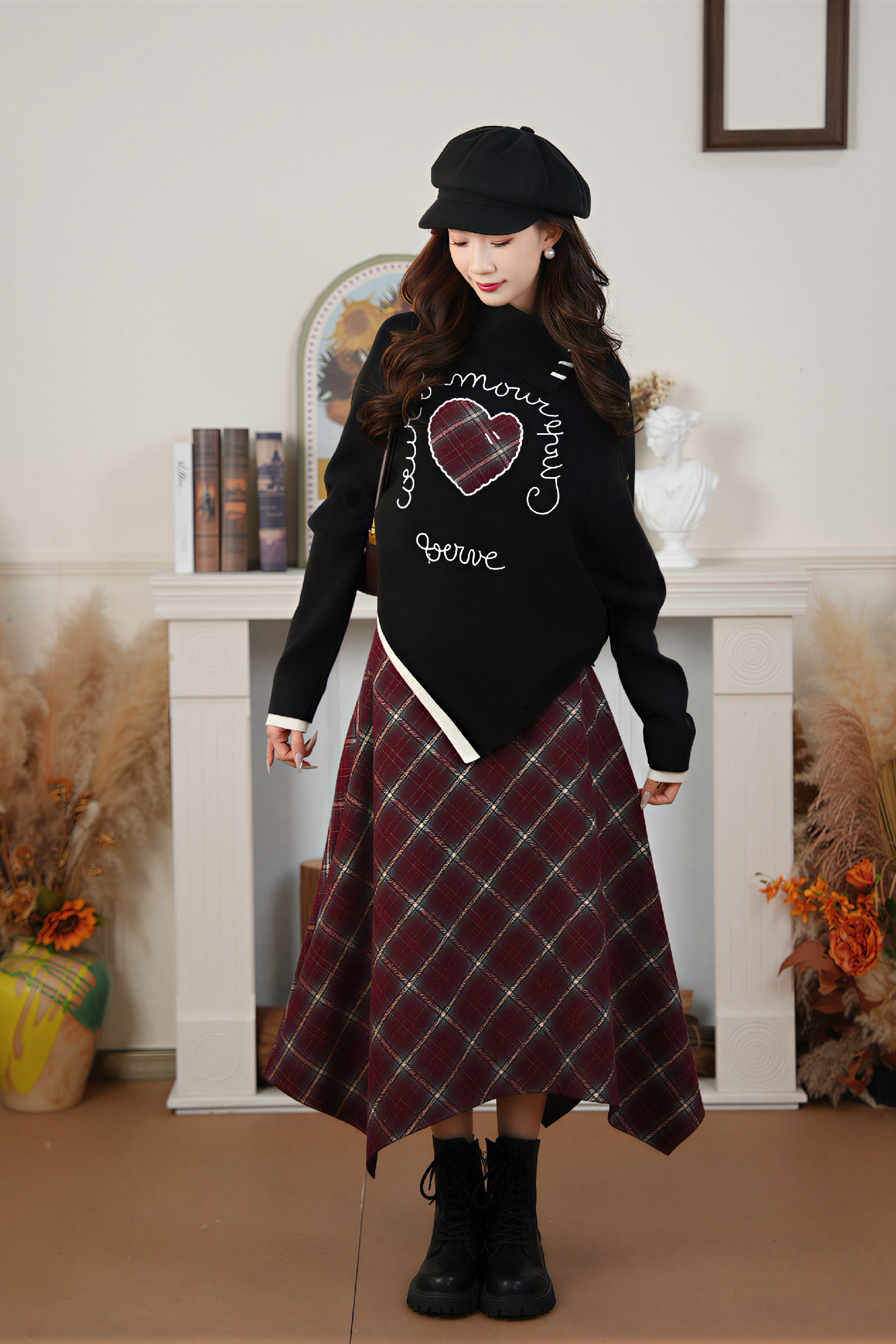 Collared Pullover Knit Sweater