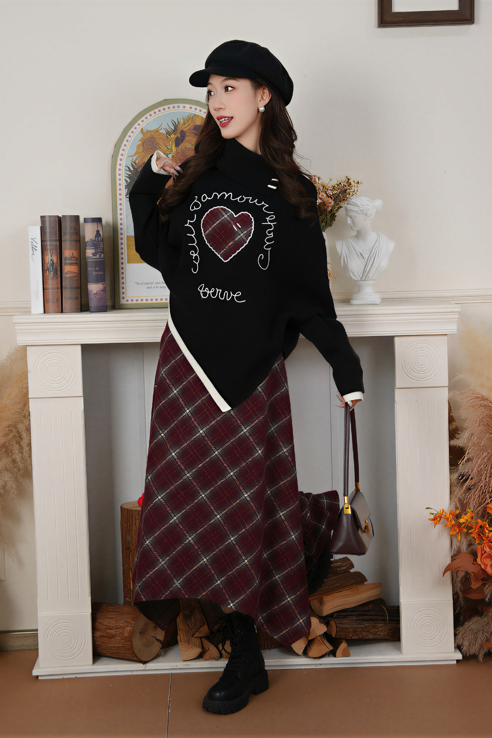 Collared Pullover Knit Sweater