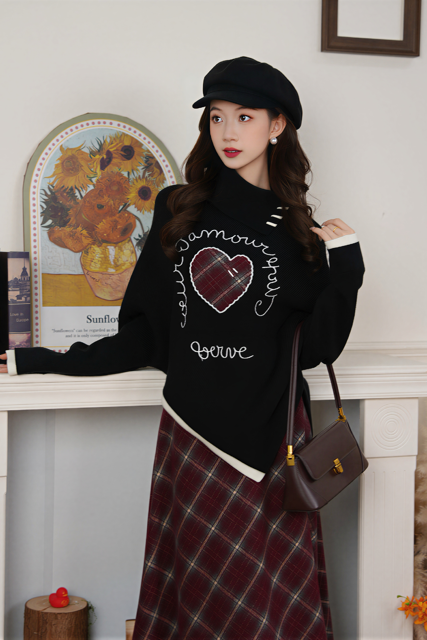 Collared Pullover Knit Sweater