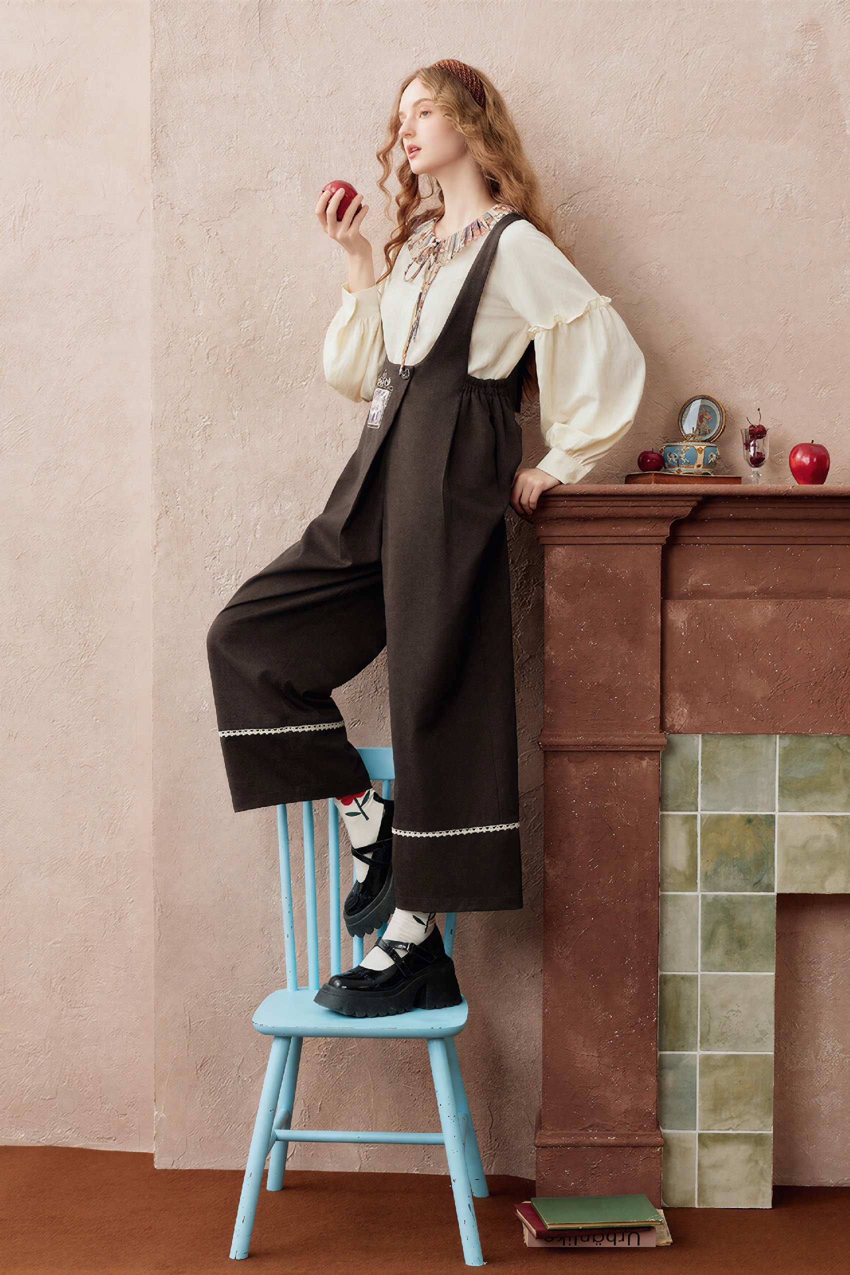 Emerging Artists Series High-Waisted Overalls