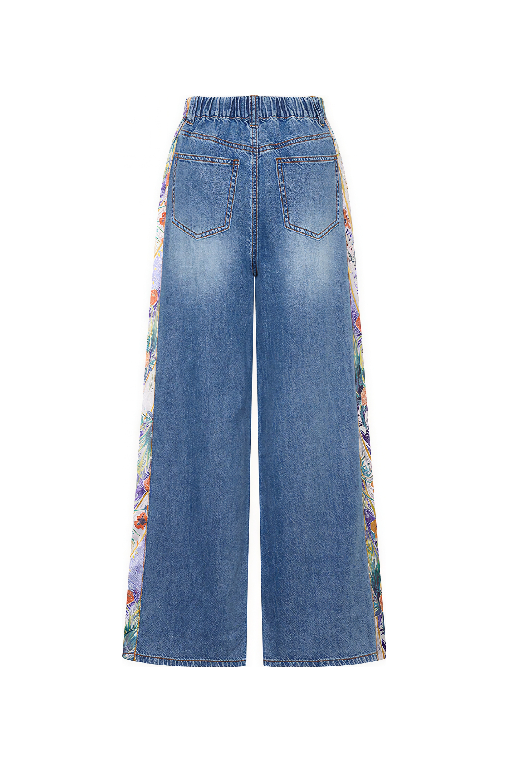 Matisse-Inspired High-Waisted Wide-Leg Jeans