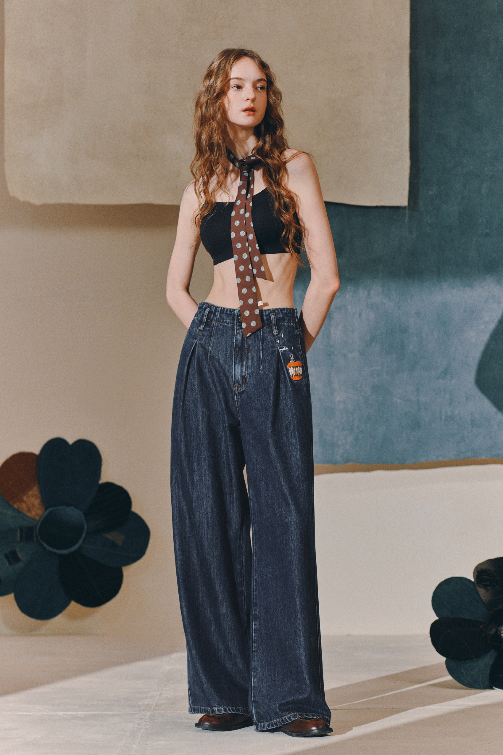 Emerging Artists Series Loose Wide-Leg Jeans-LYONSENS
