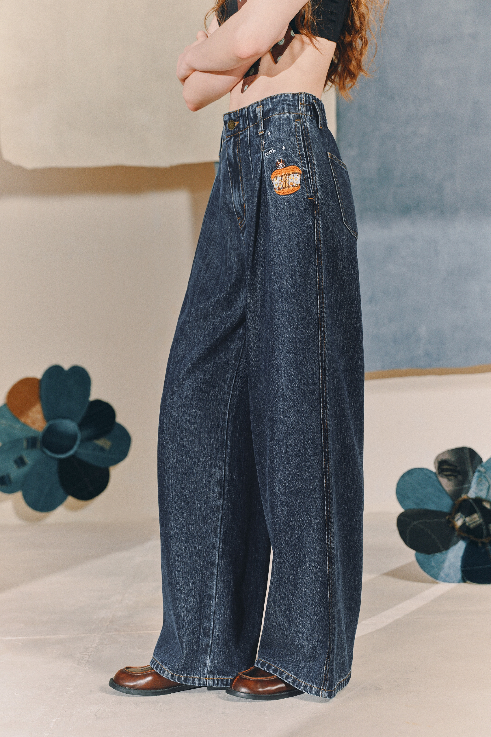 Emerging Artists Series Loose Wide-Leg Jeans-LYONSENS
