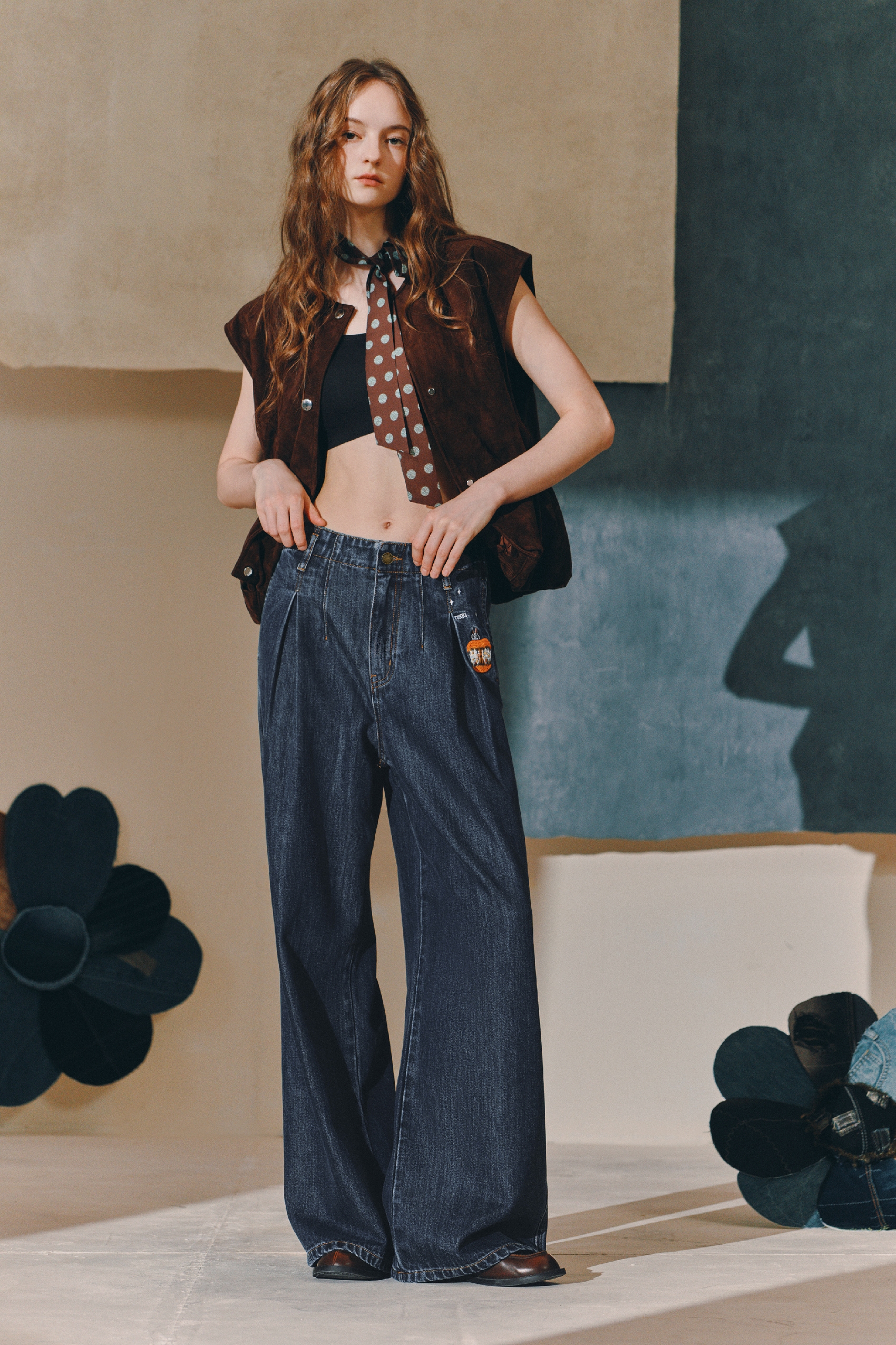 Emerging Artists Series Loose Wide-Leg Jeans-LYONSENS