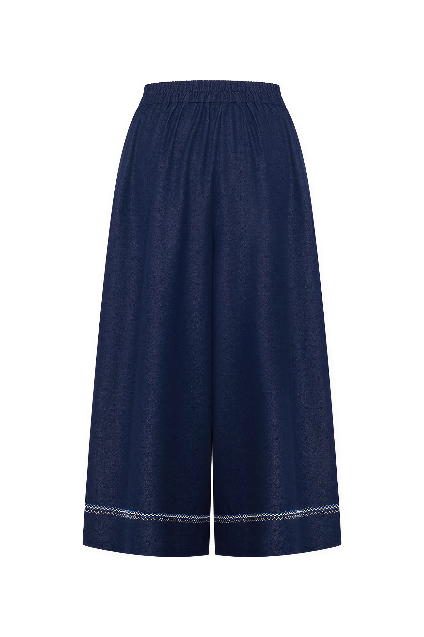 Matisse-Inspired Vintage Cropped Wide-Leg Skort