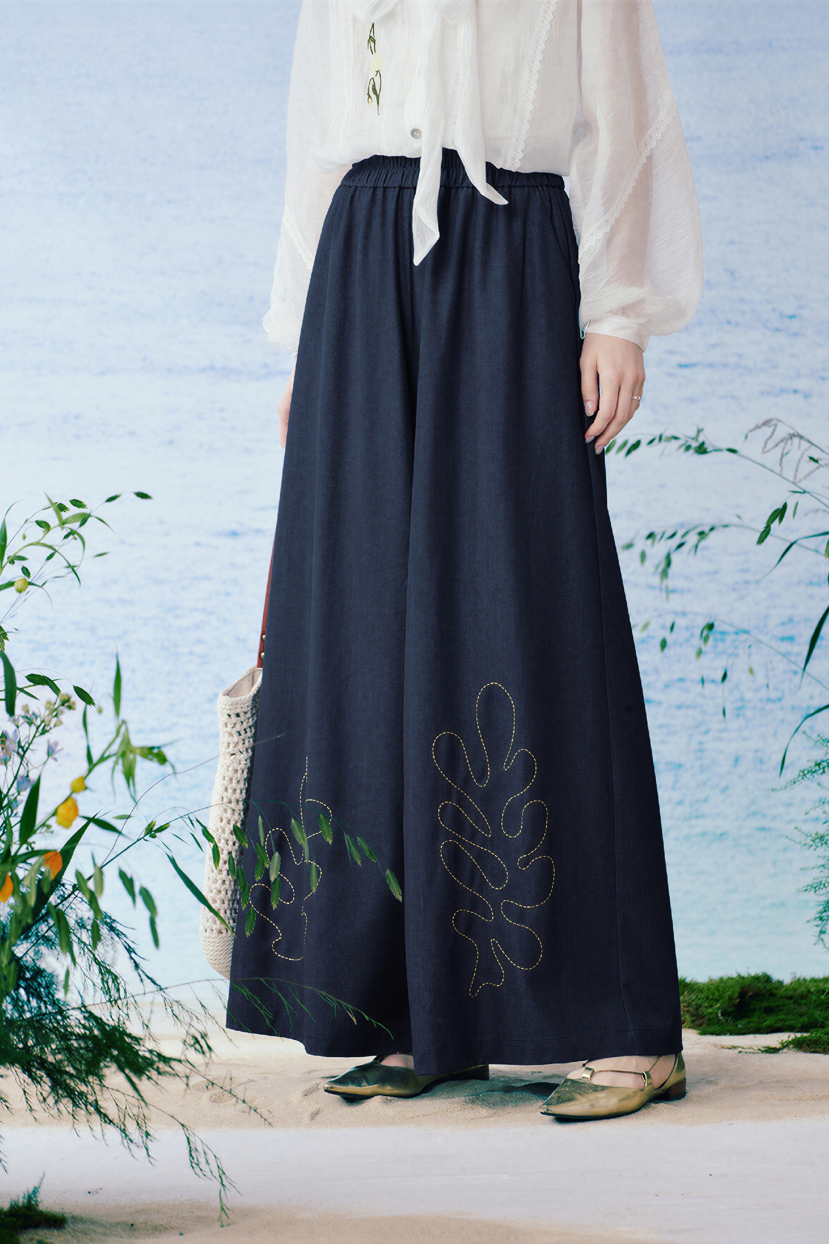 Matisse-Inspired High-Waisted Wide-Leg Work Pants