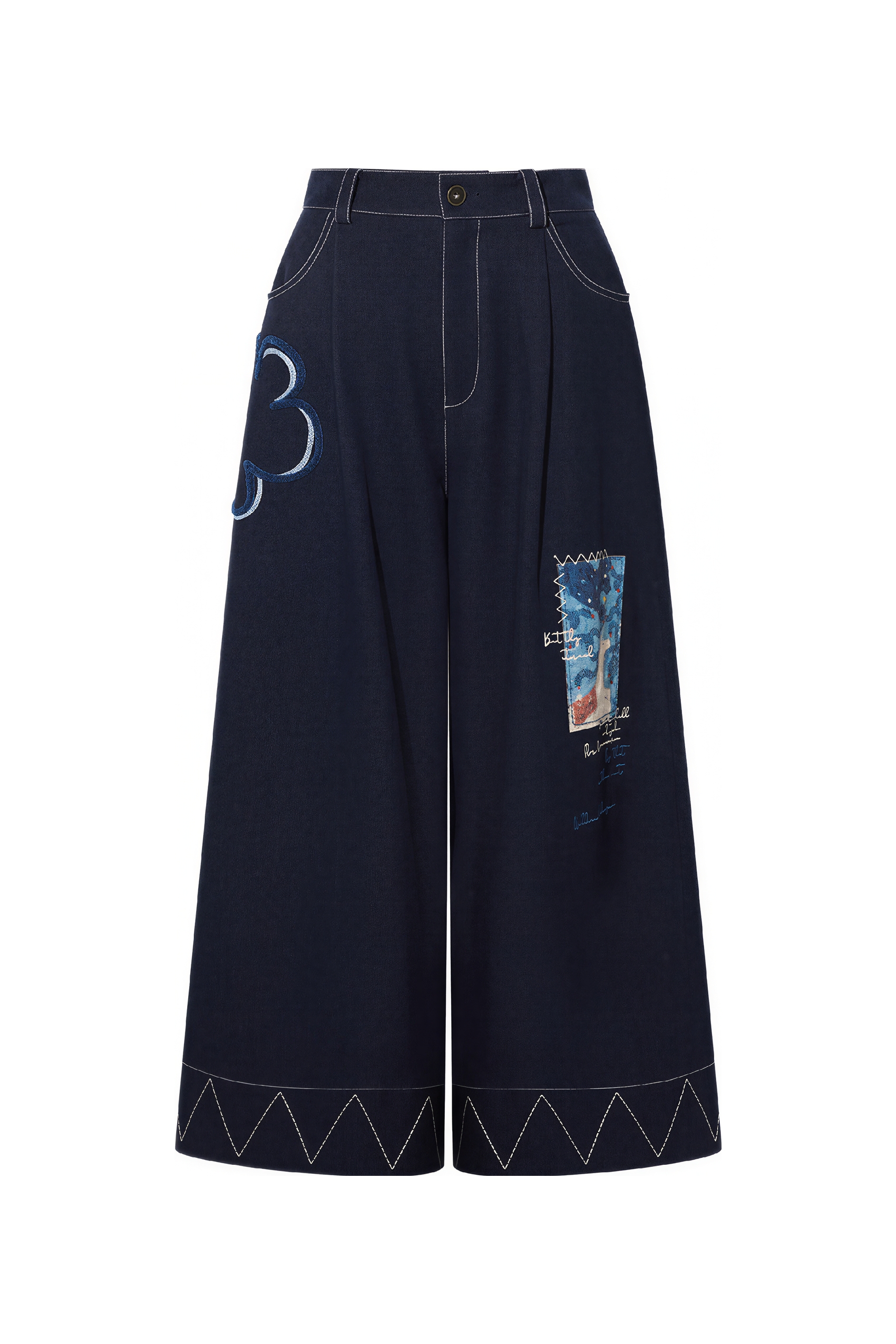 Emerging Artists Series Relaxed Wide-Leg Pants