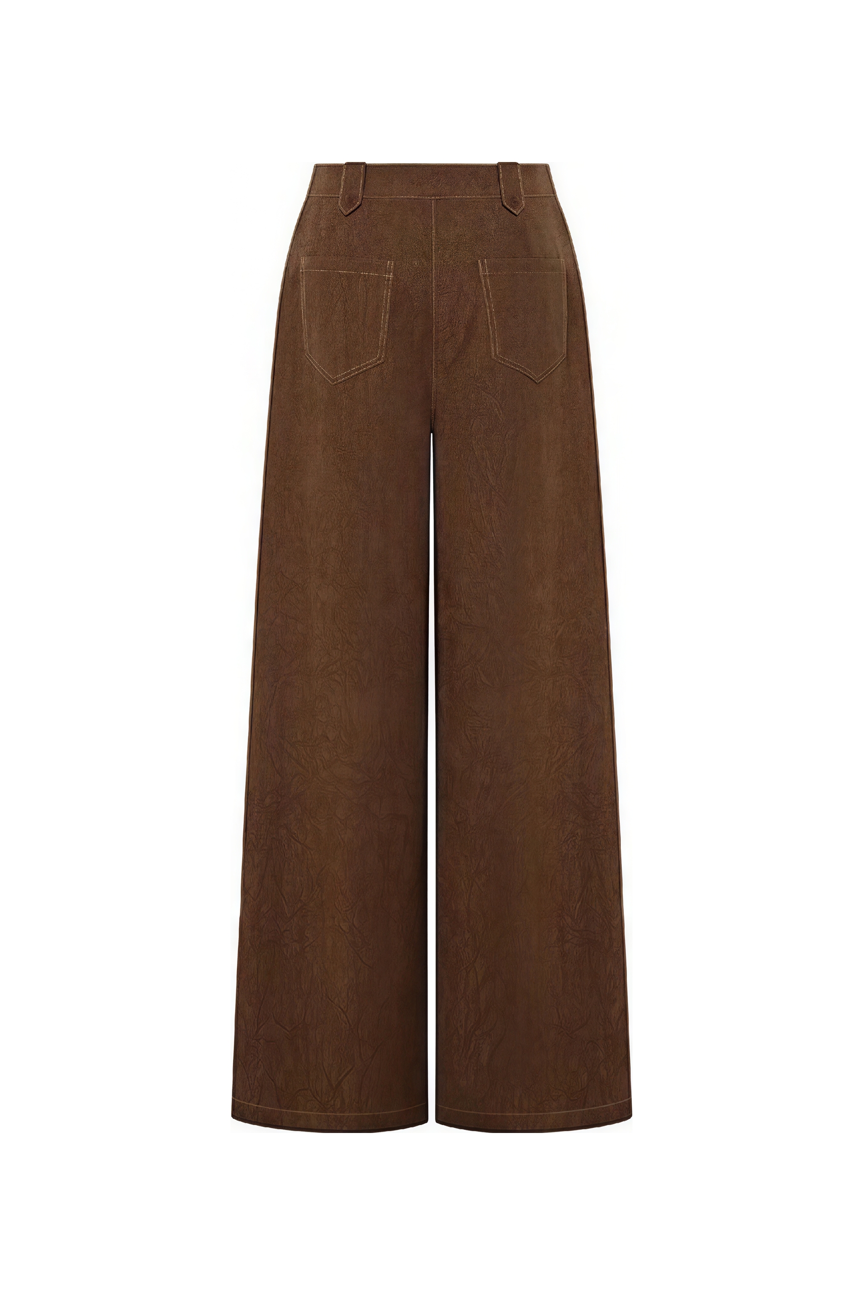 Van Gogh-Inspired Vintage High-Waist Wide-Leg Pants