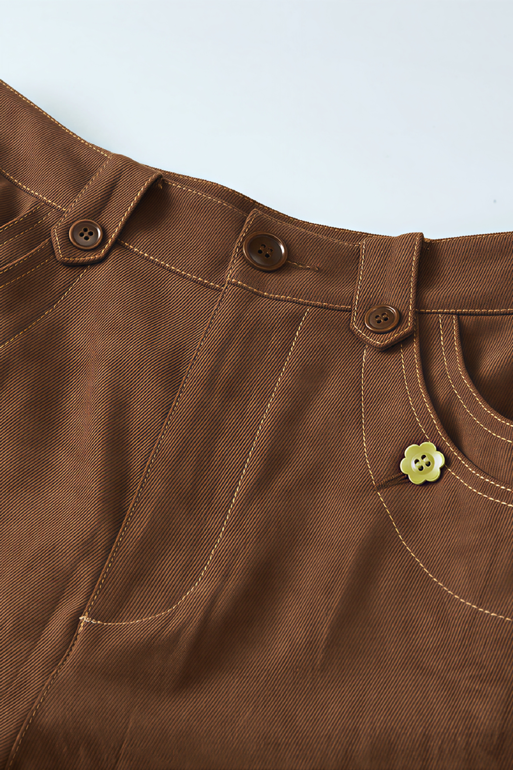 Van Gogh-Inspired Vintage High-Waist Wide-Leg Pants