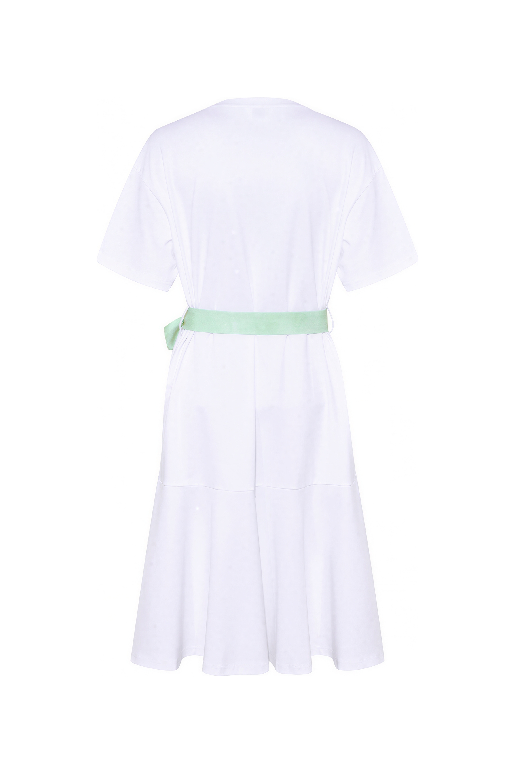 French Patchwork Faux Two-Piece Dress