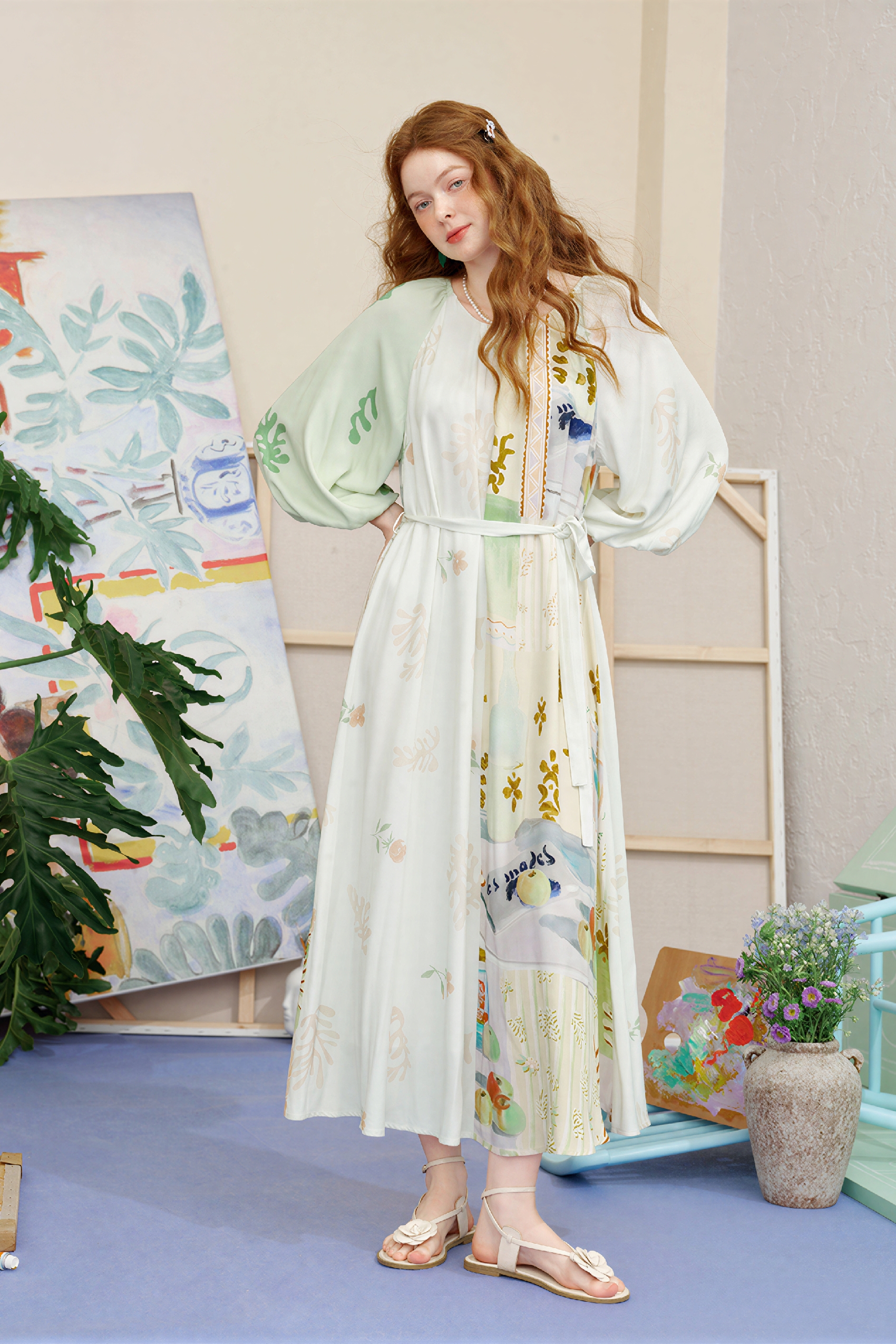 Matisse-Inspired Vacation Maxi Dress