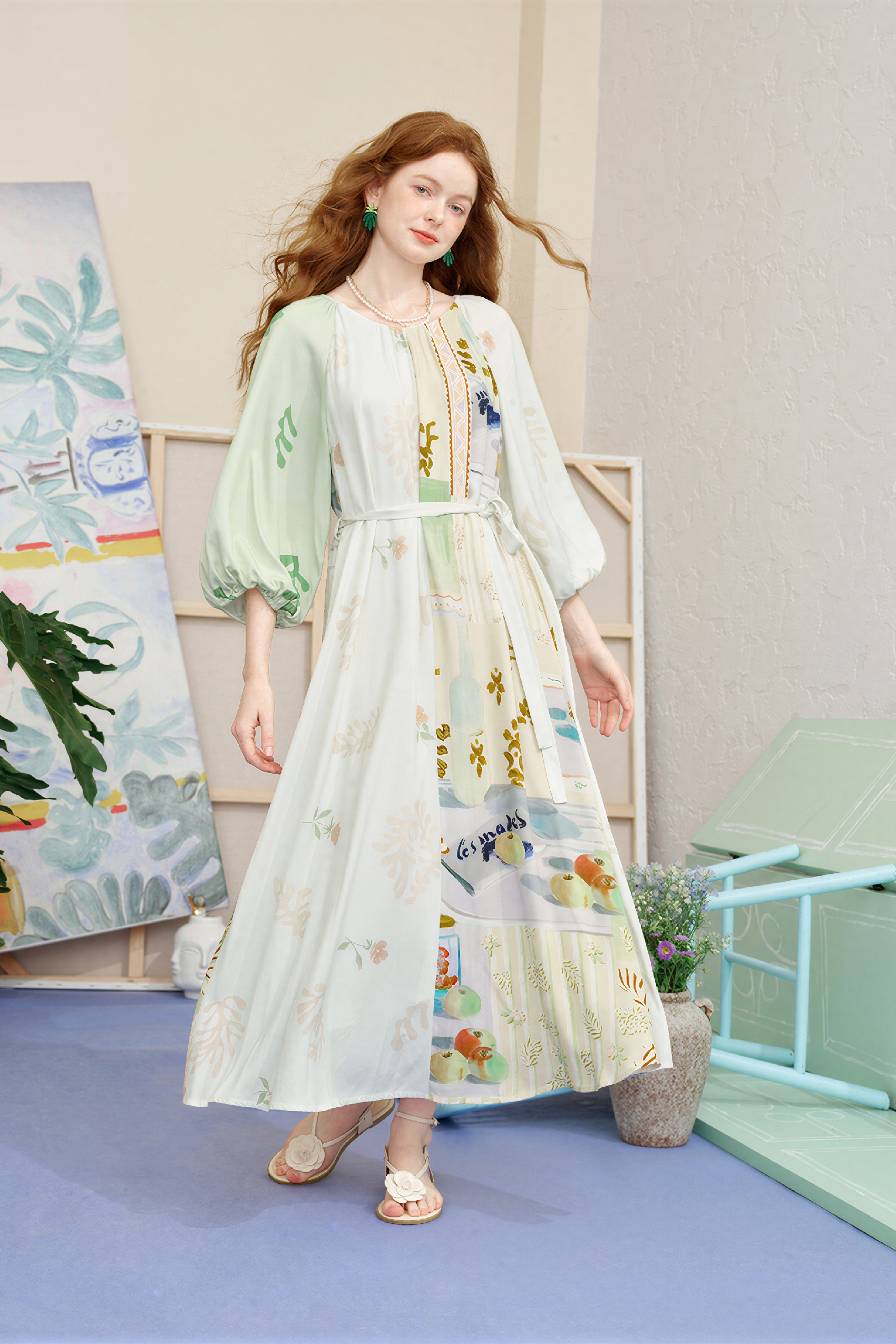 Matisse-Inspired Vacation Maxi Dress