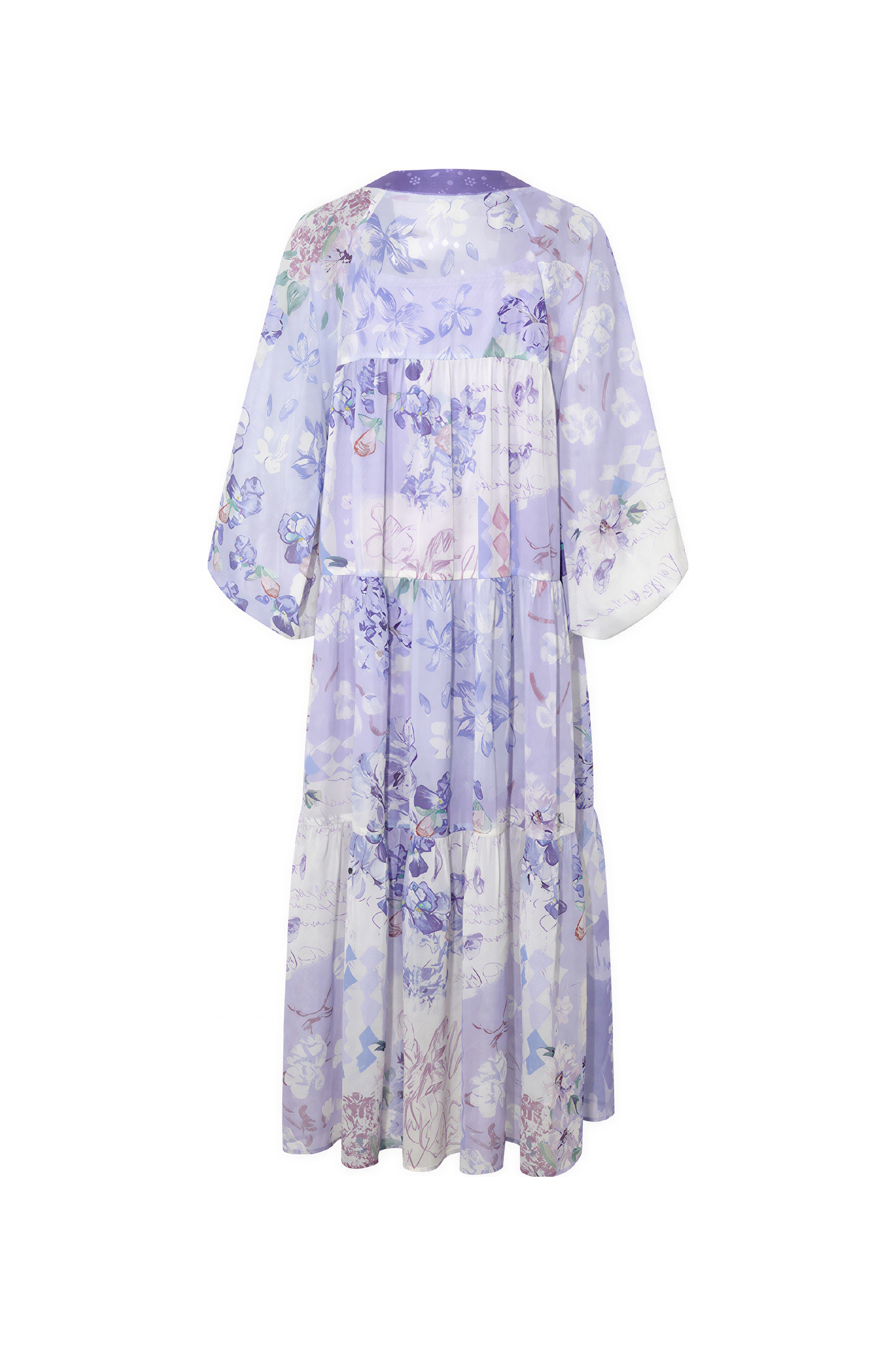 French-Inspired Purple Vacation Dress