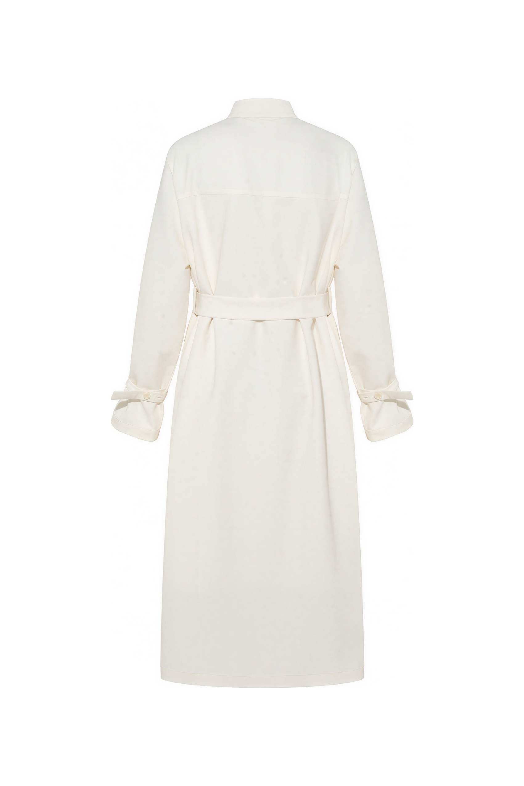 Trench coat with fitted waist dress