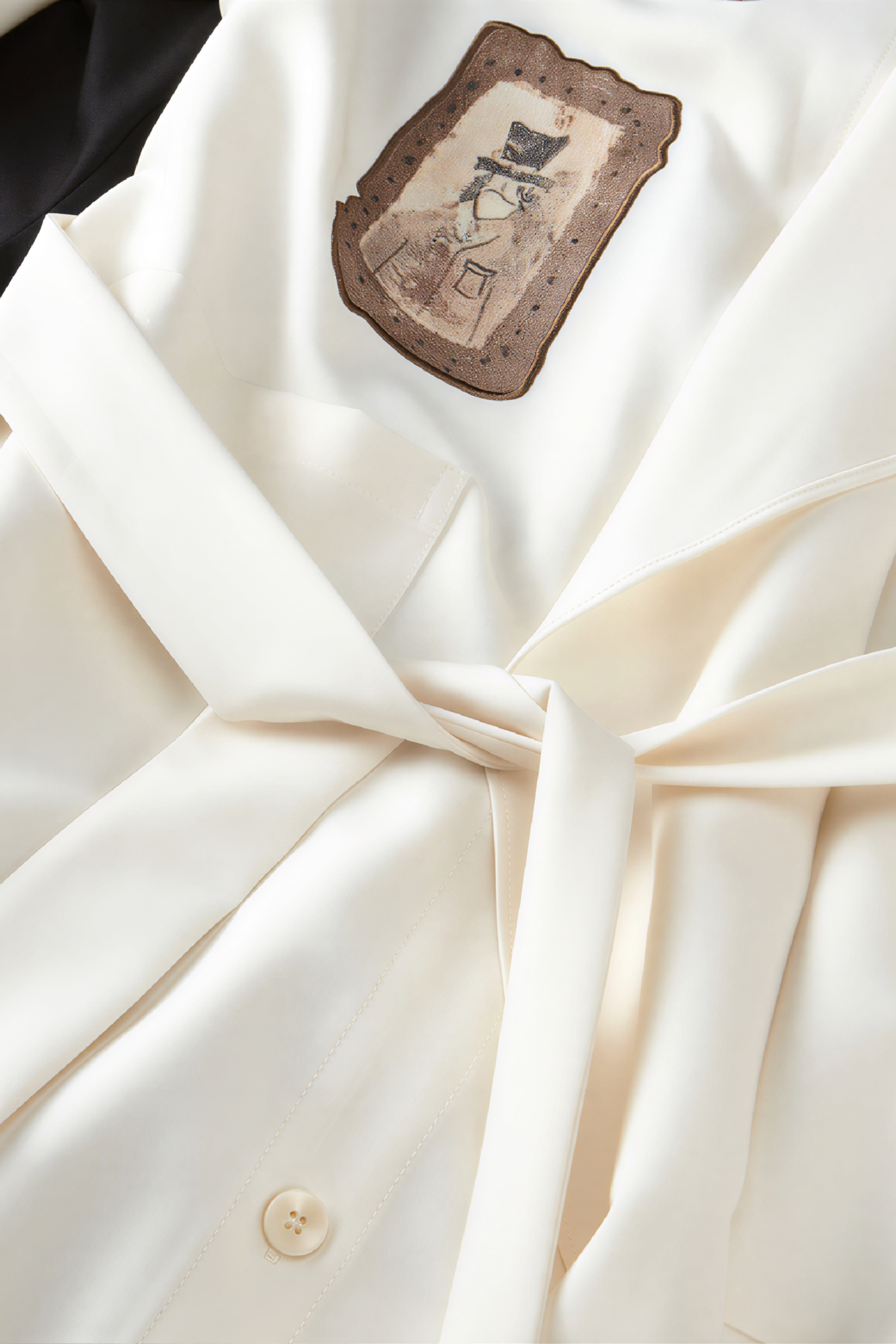 Trench coat with fitted waist dress