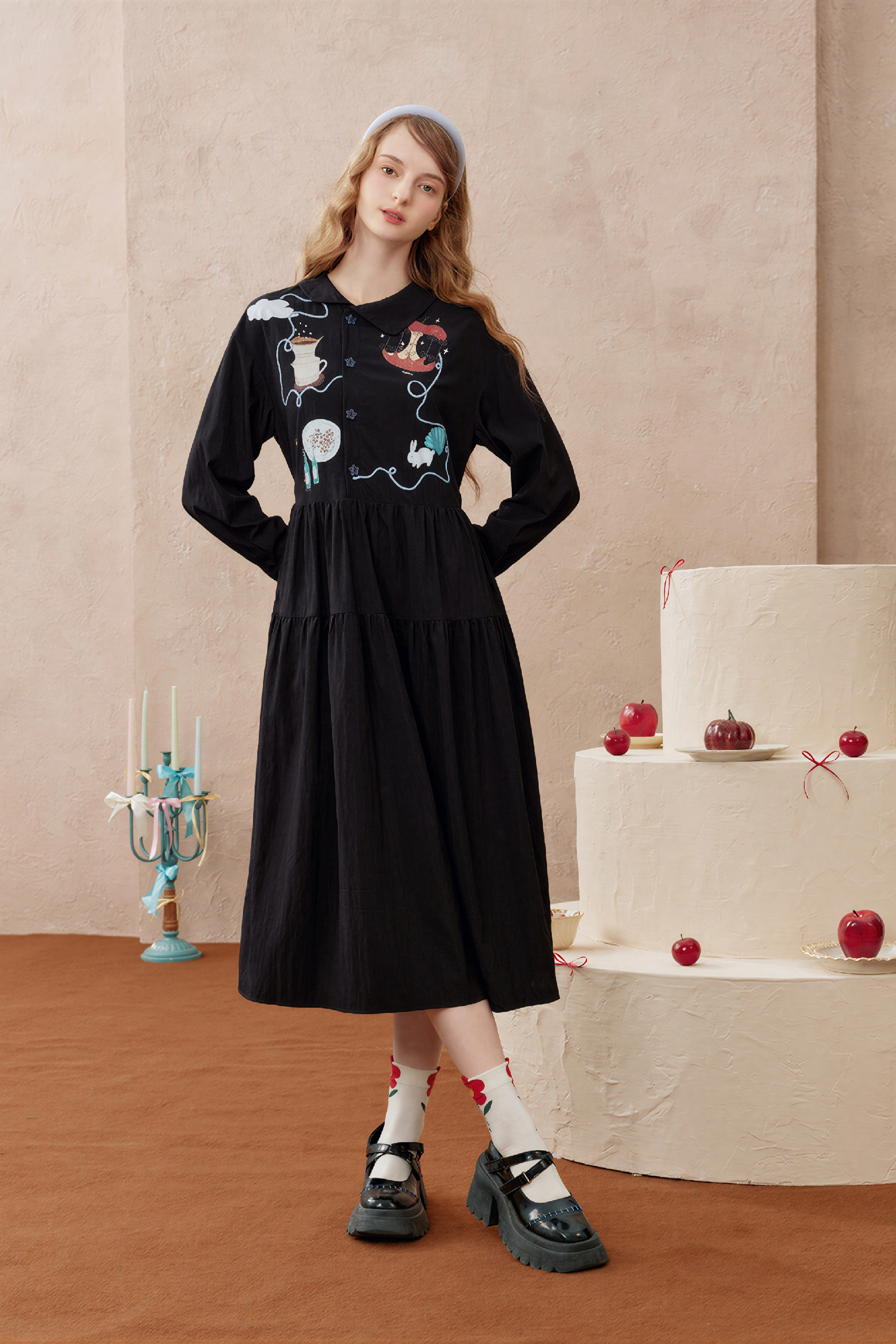 Emerging Artists Series A-Line Maxi Dress