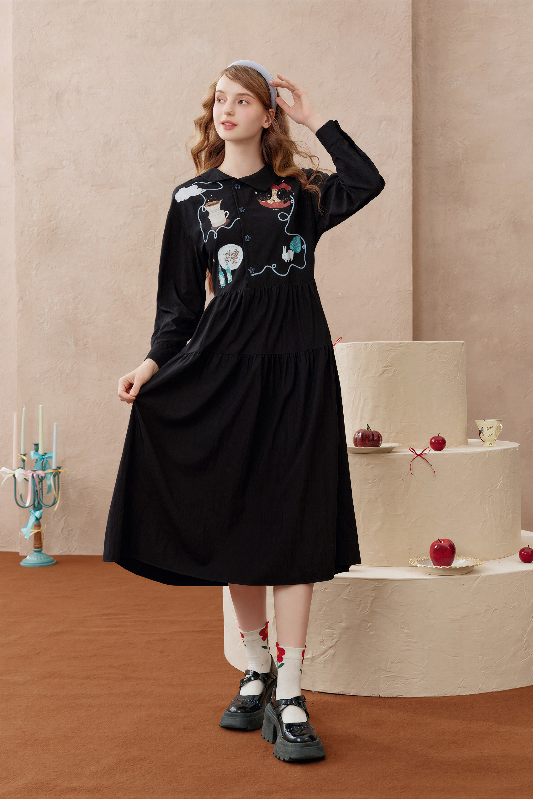 Emerging Artists Series A-Line Maxi Dress