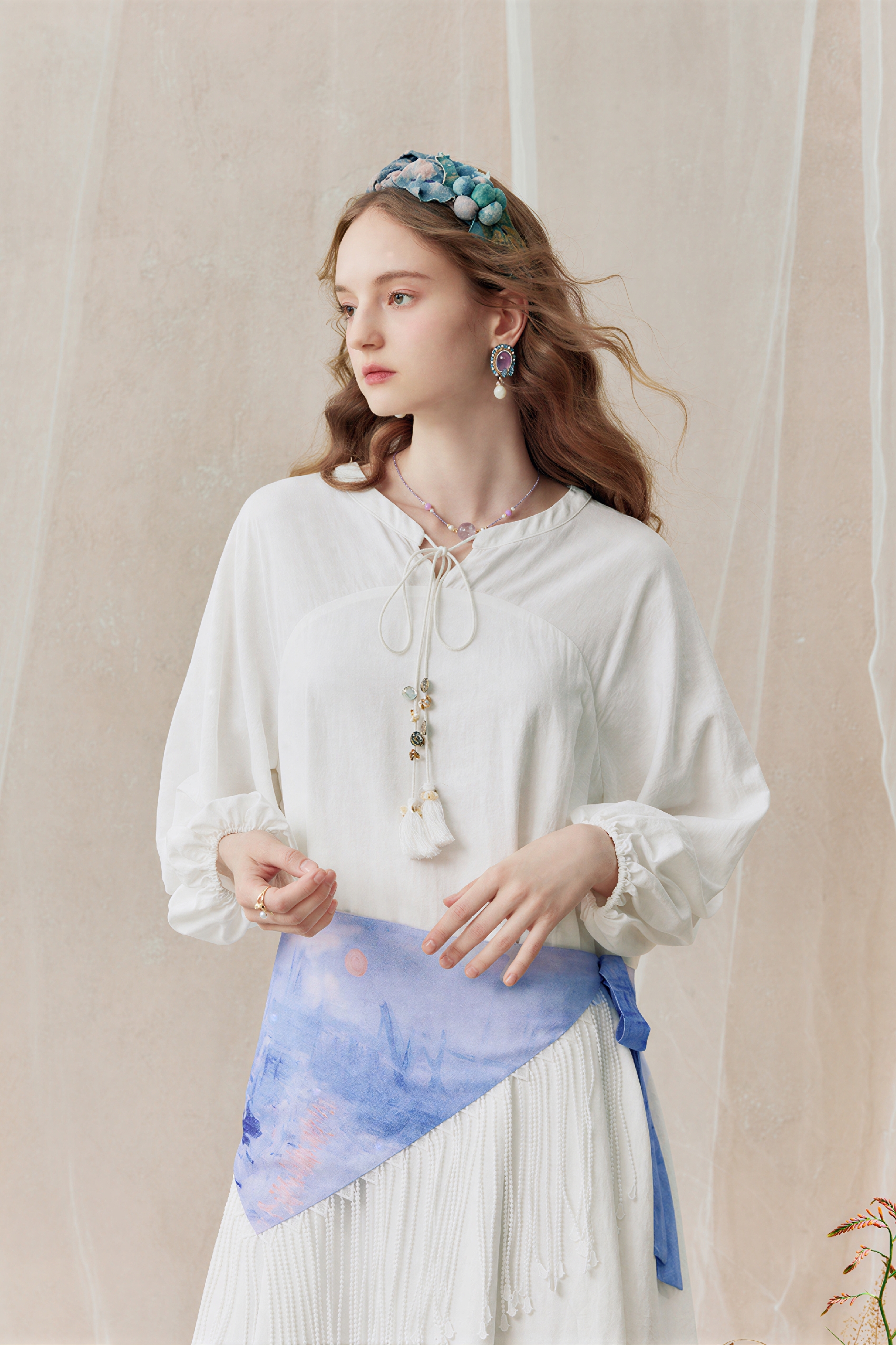 Monet-Inspired Relaxed Maxi Dress