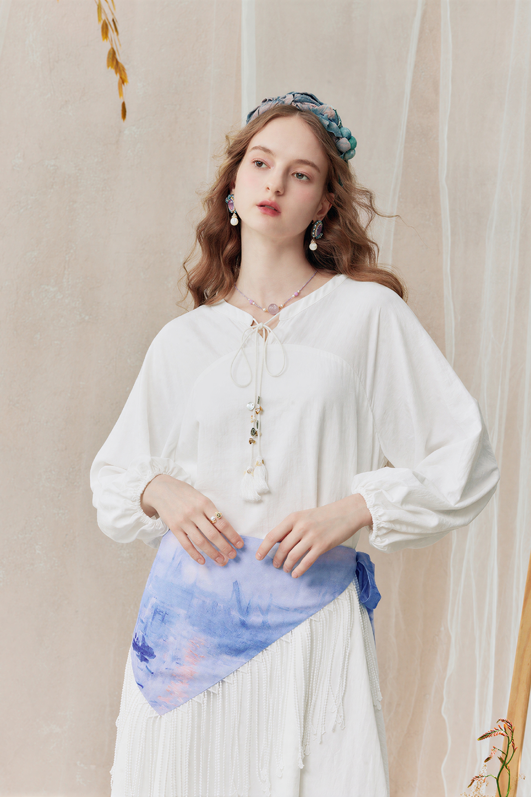 Monet-Inspired Relaxed Maxi Dress