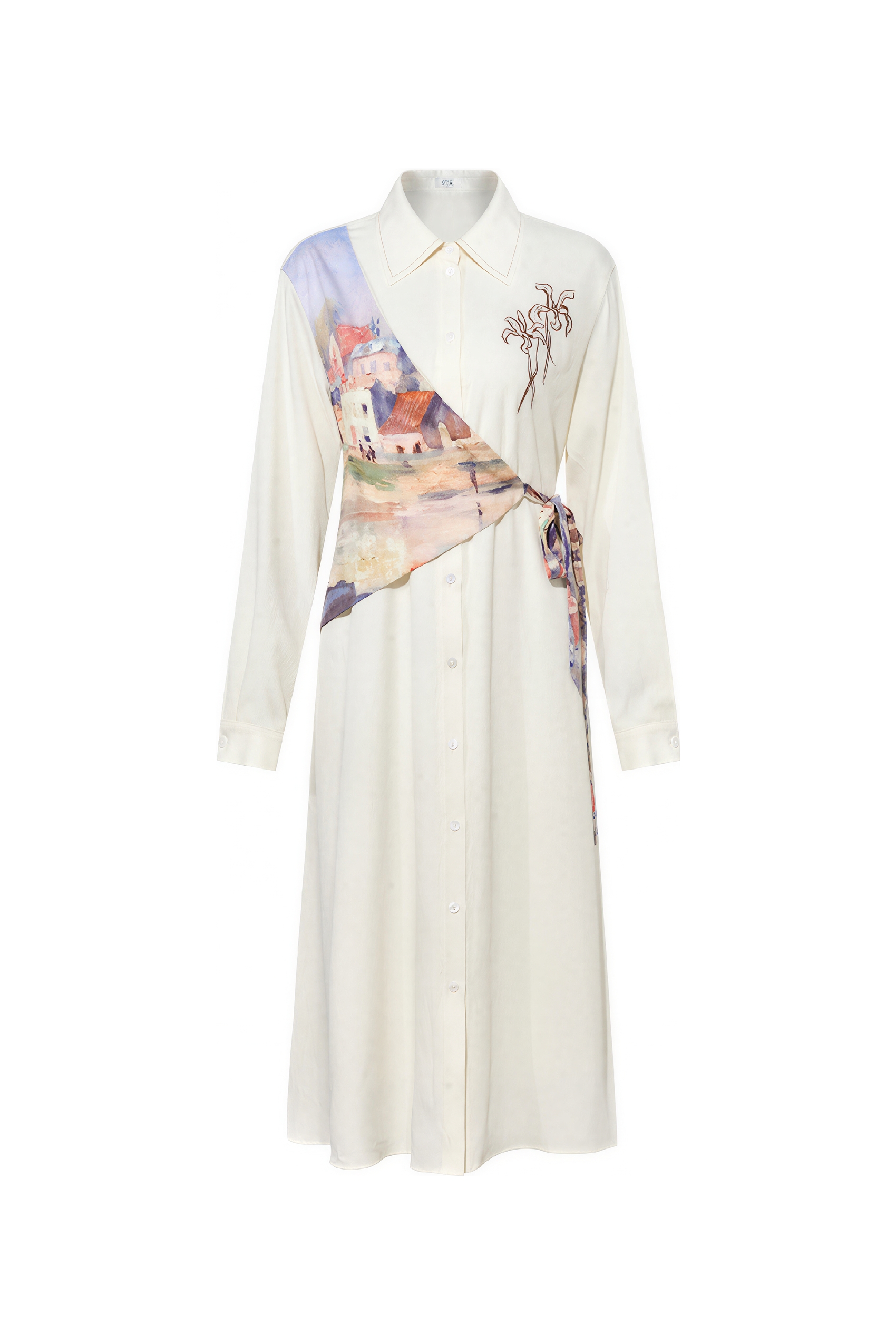 Emerging Artists Series Long-Sleeve Shirt Dress