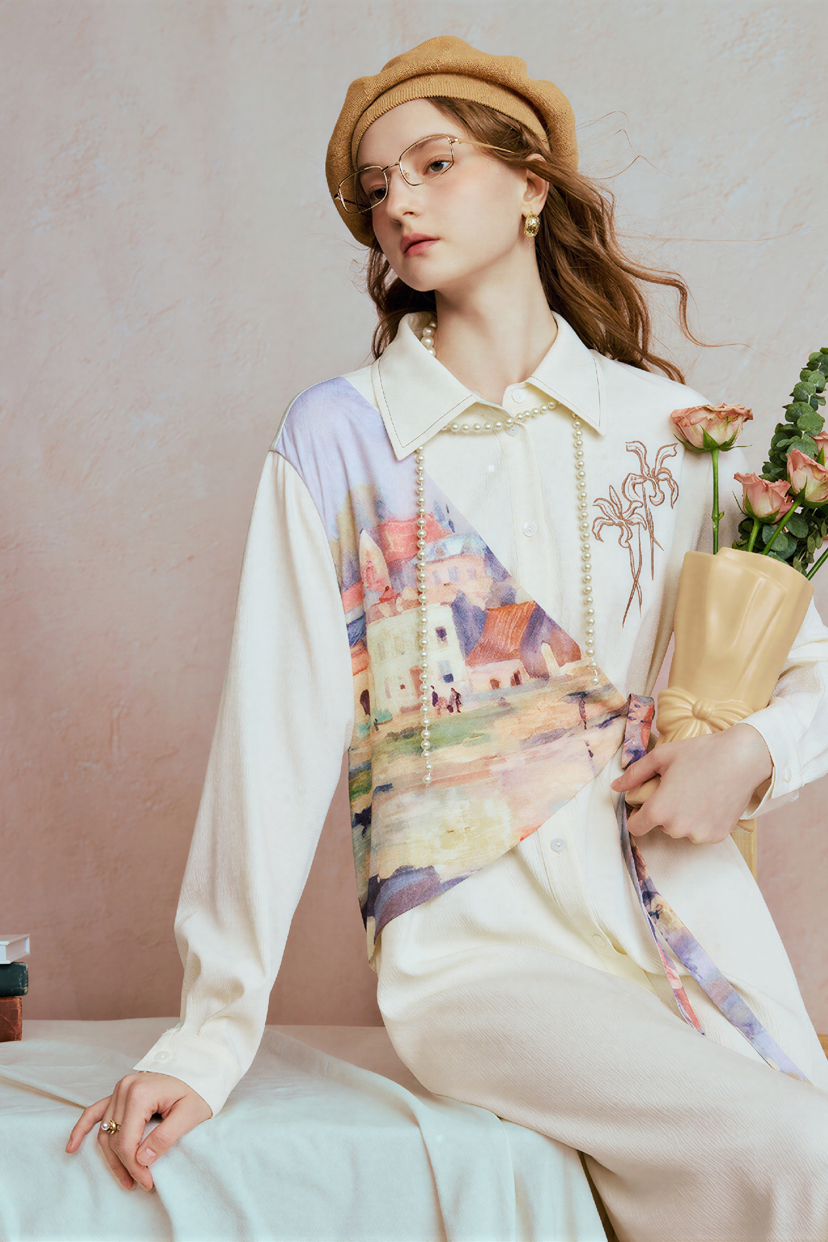 Emerging Artists Series Long-Sleeve Shirt Dress