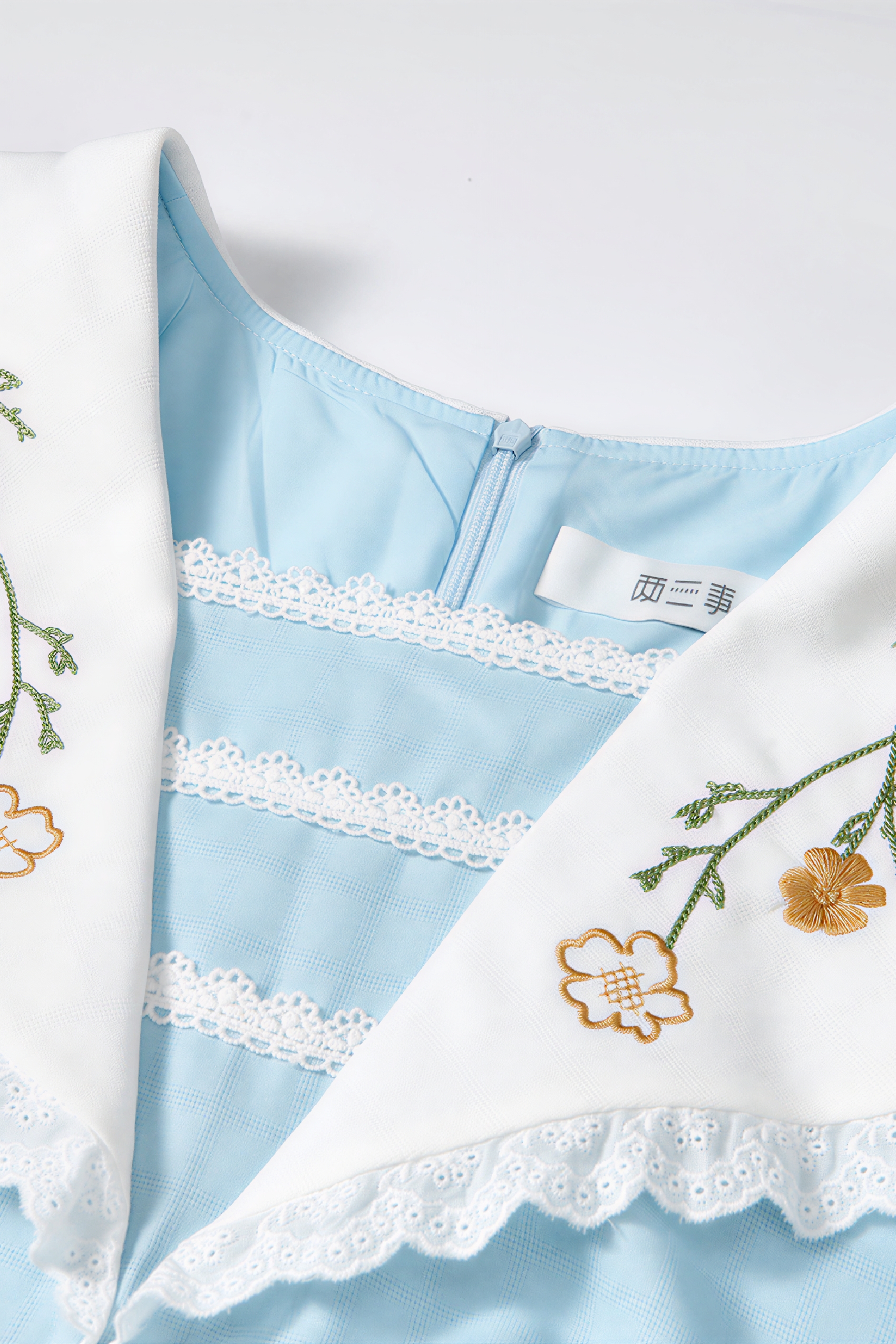 Matisse-Inspired Blue French Slimming Dress