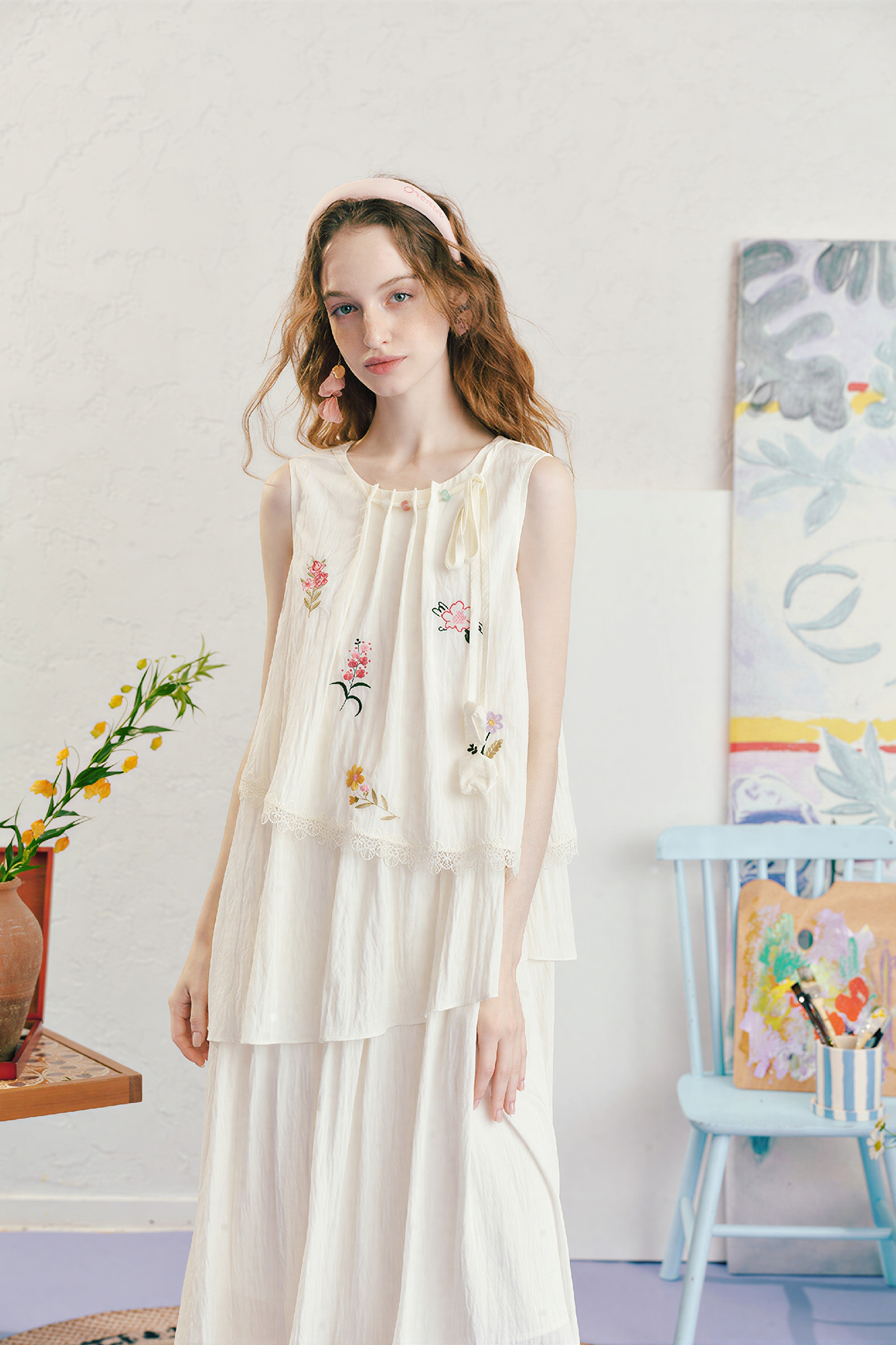 French Sleeveless Tank Dress