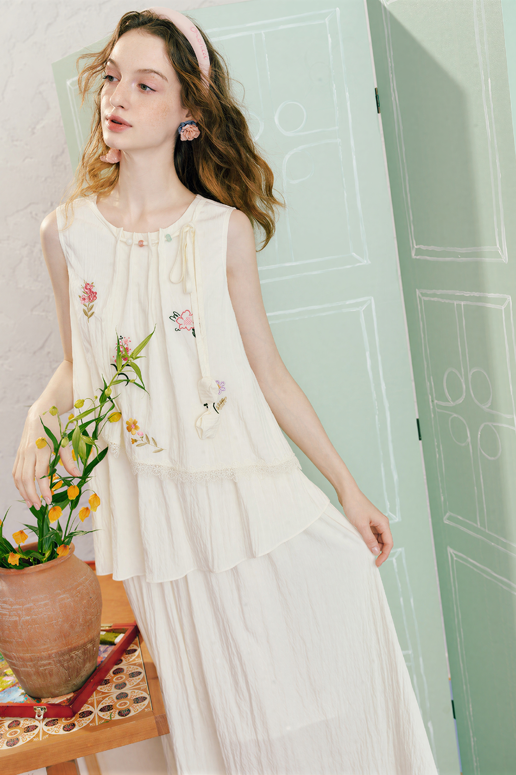 French Sleeveless Tank Dress