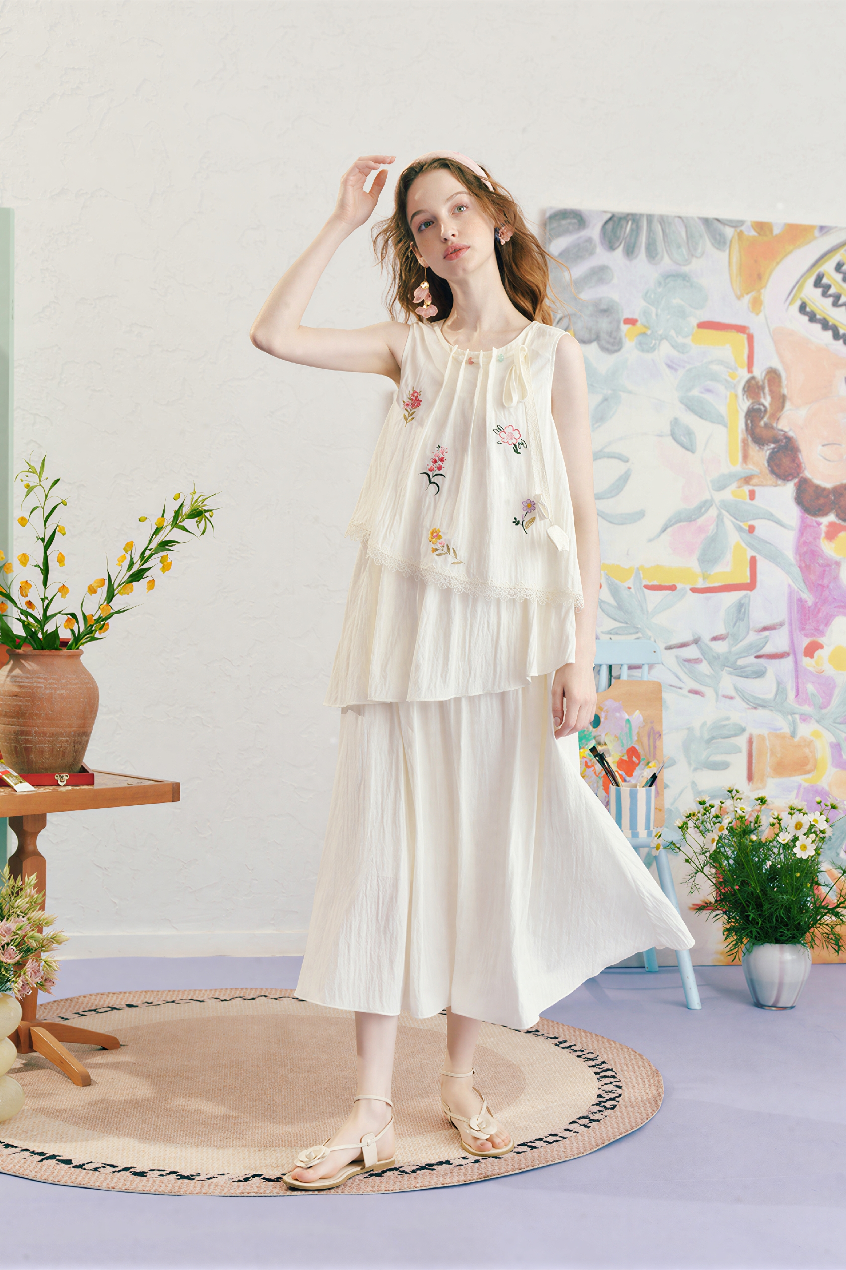 French Sleeveless Tank Dress