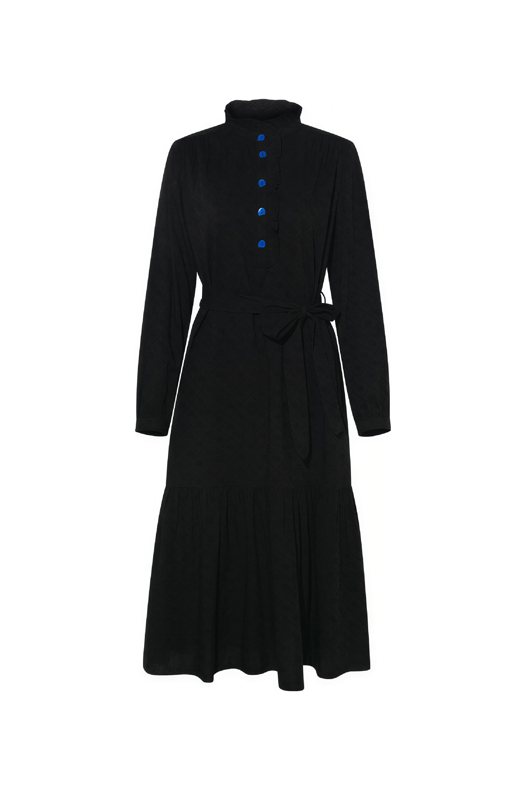 White Color-Block A-Line Designer Dress