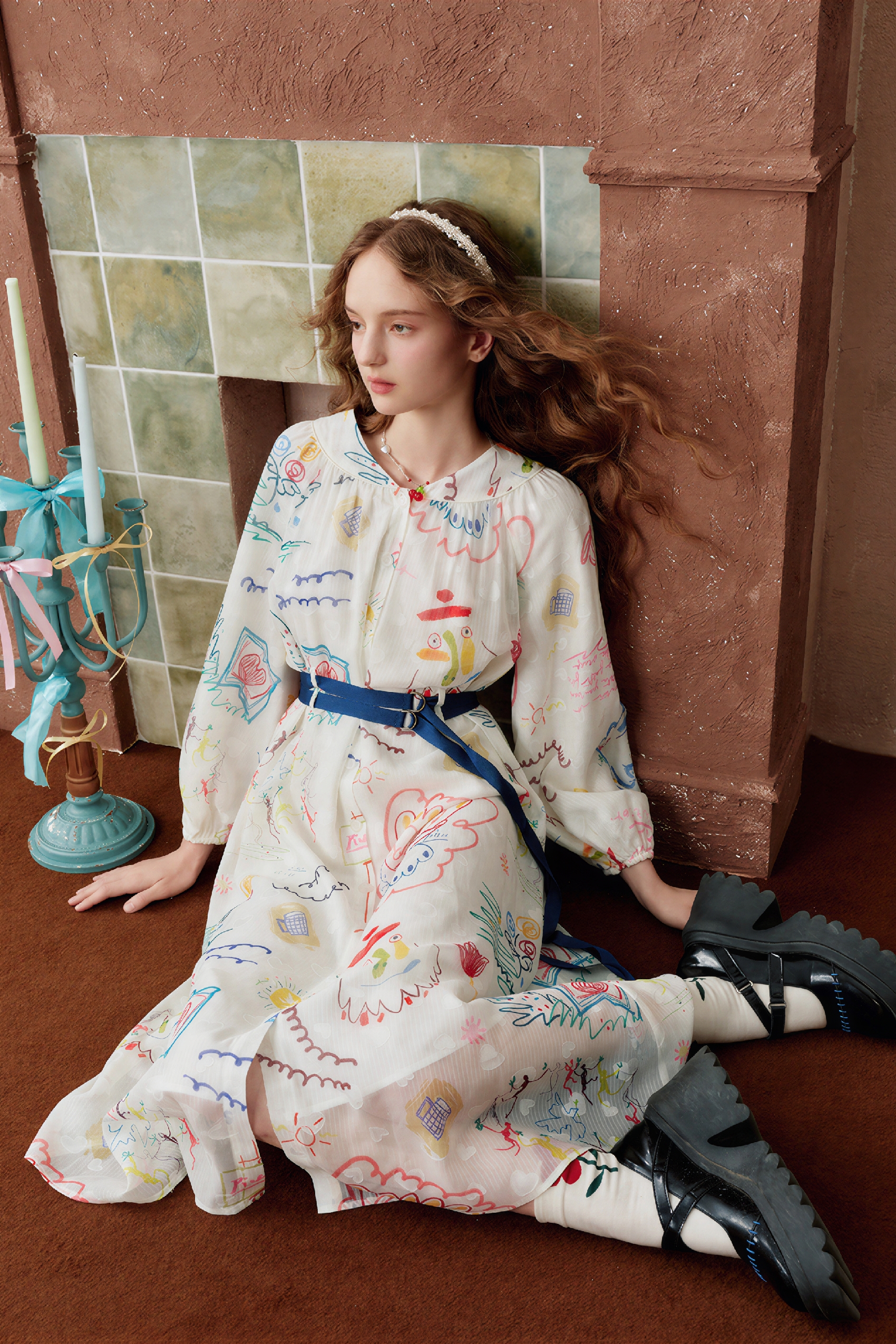 Matisse-Inspired French Unique-Elegance Dress | LYONSENS Women's Fashion