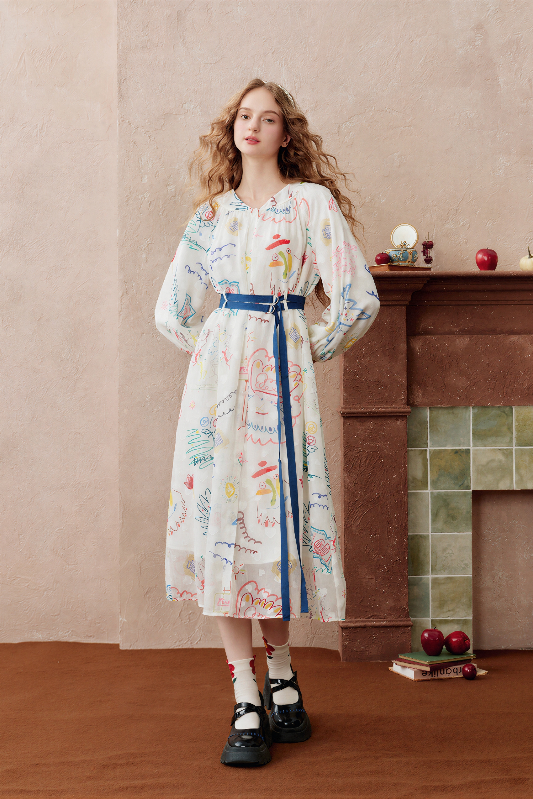 Matisse-Inspired French Unique-Elegance Dress | LYONSENS Women's Fashion