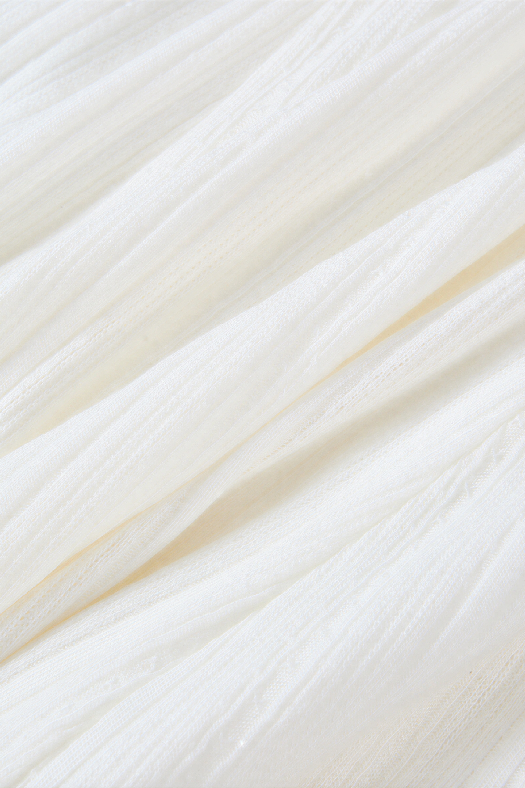 White Lace-Panel Knit Dress-LYONSENS