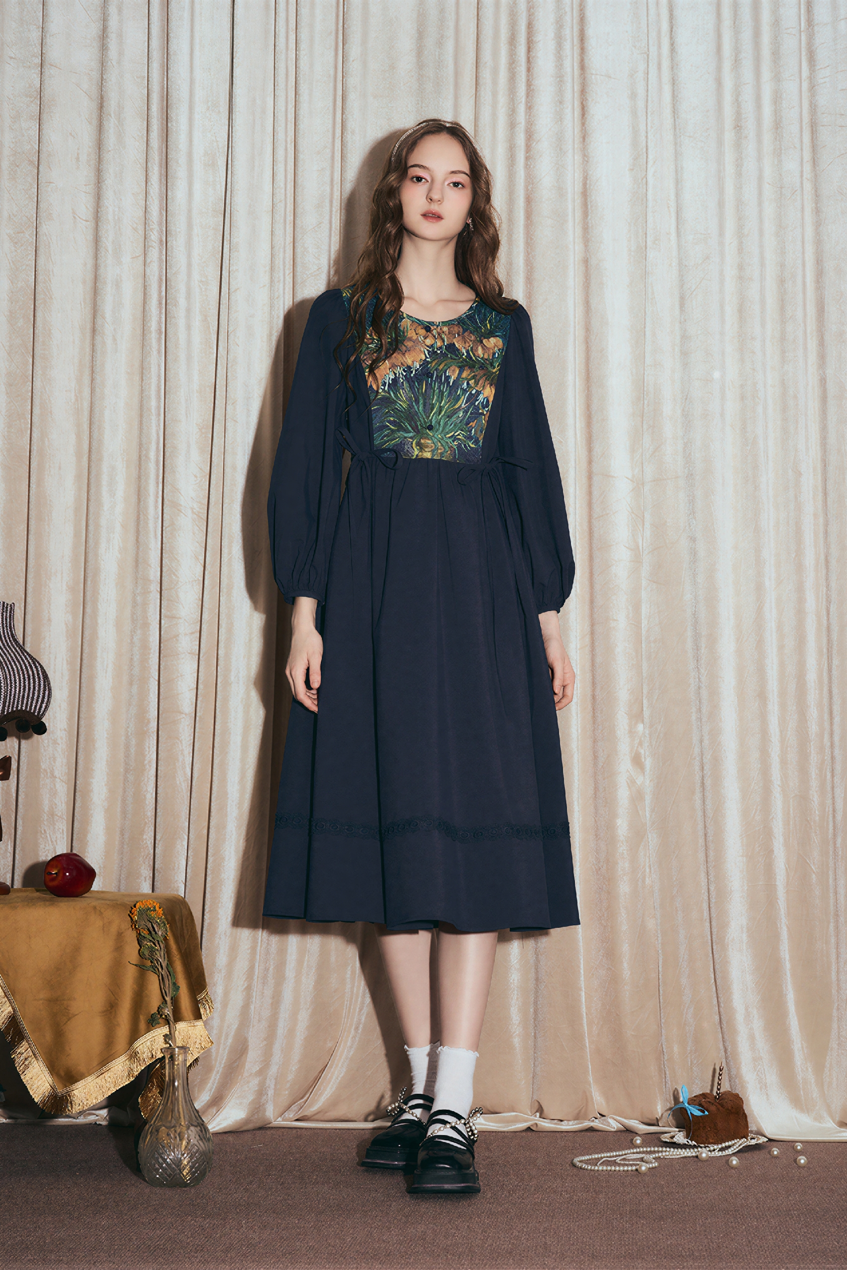 Printed A-Line Designer Dress