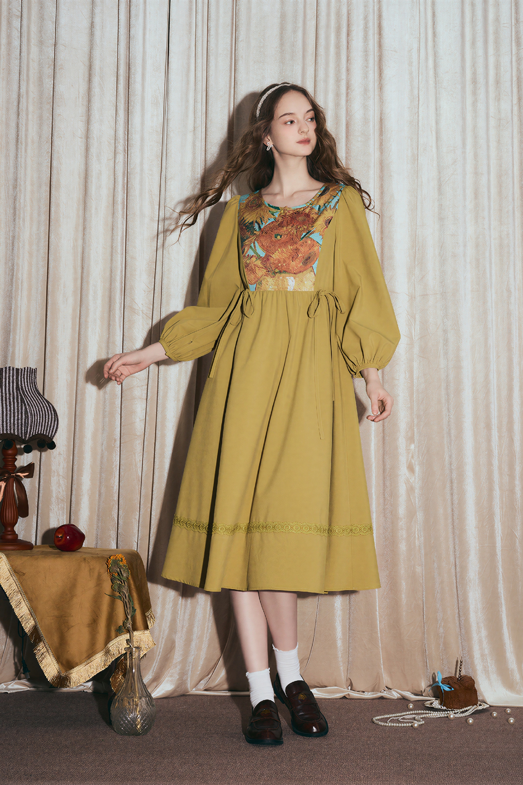 Printed A-Line Designer Dress