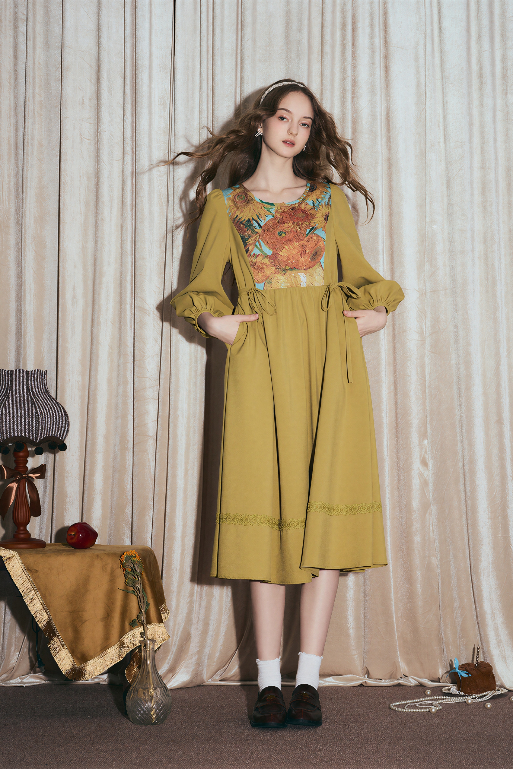 Printed A-Line Designer Dress