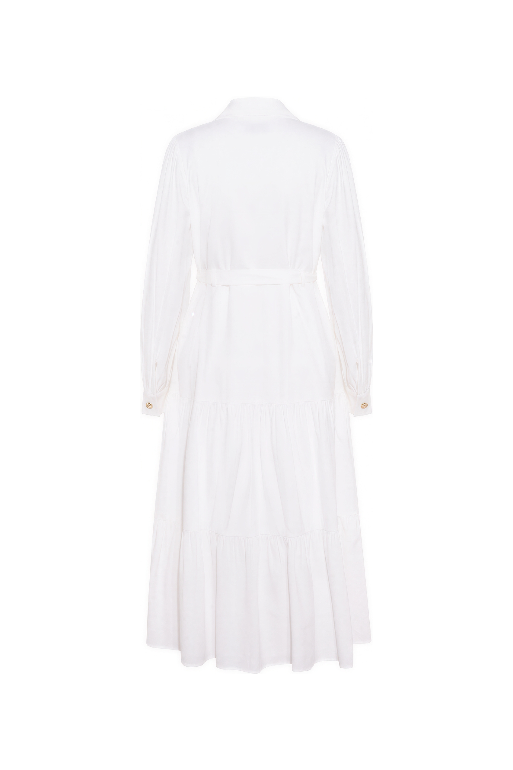 Matisse-Inspired Letter Embroidered Shirt Dress | LYONSENS Women's Fashion