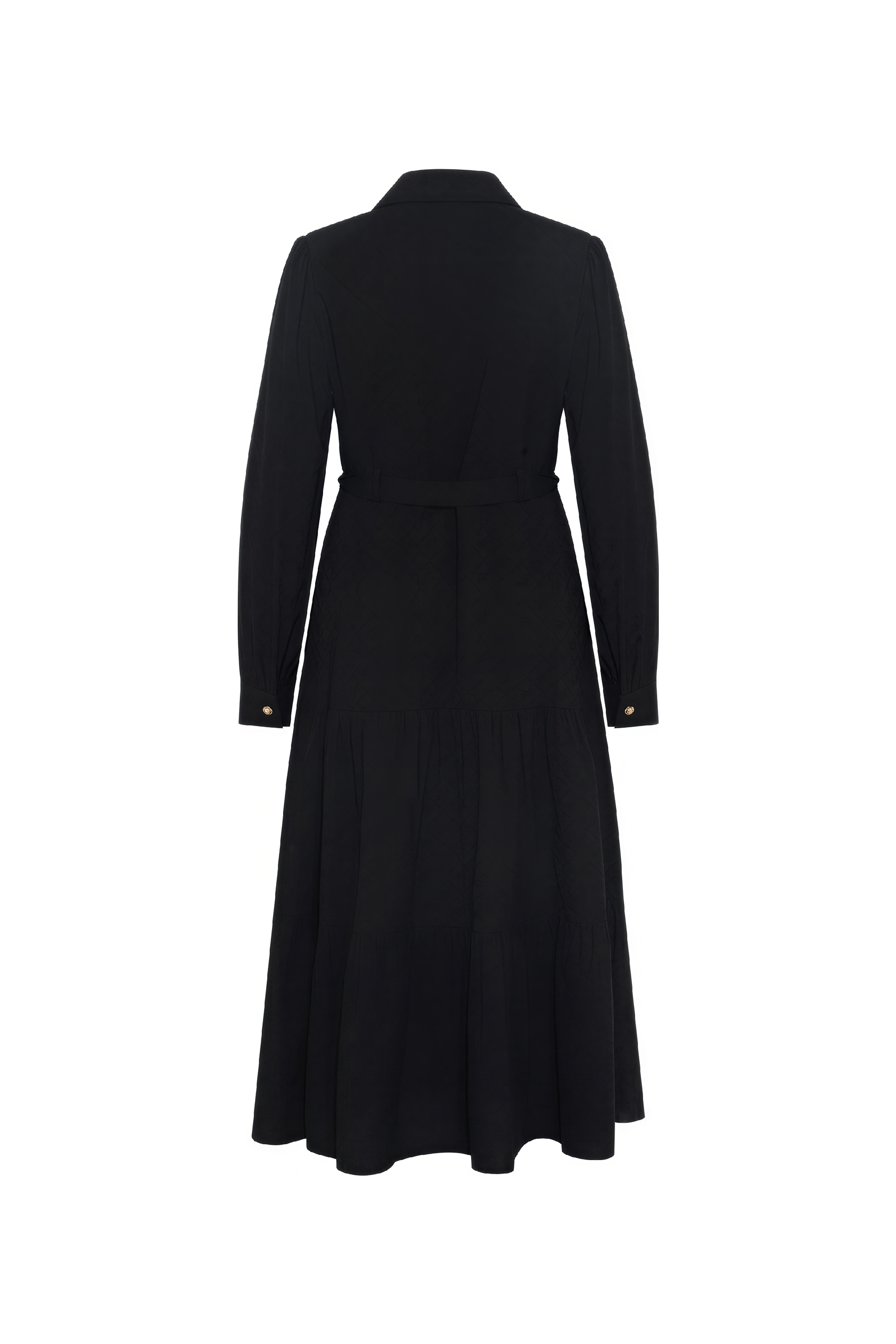 Matisse-Inspired Letter Embroidered Shirt Dress | LYONSENS Women's Fashion