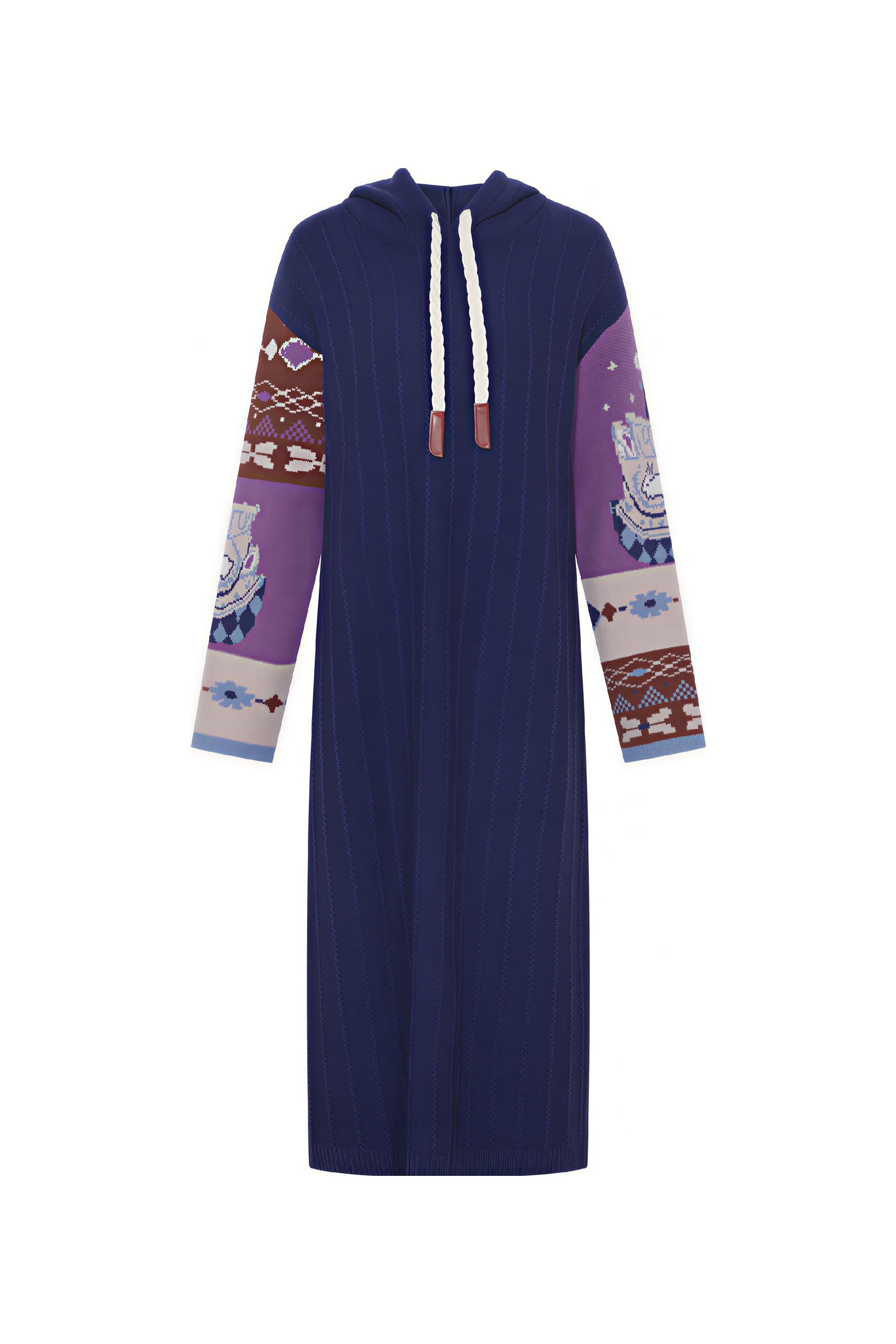 Emerging Artists Series Hooded Knit Maxi Dress