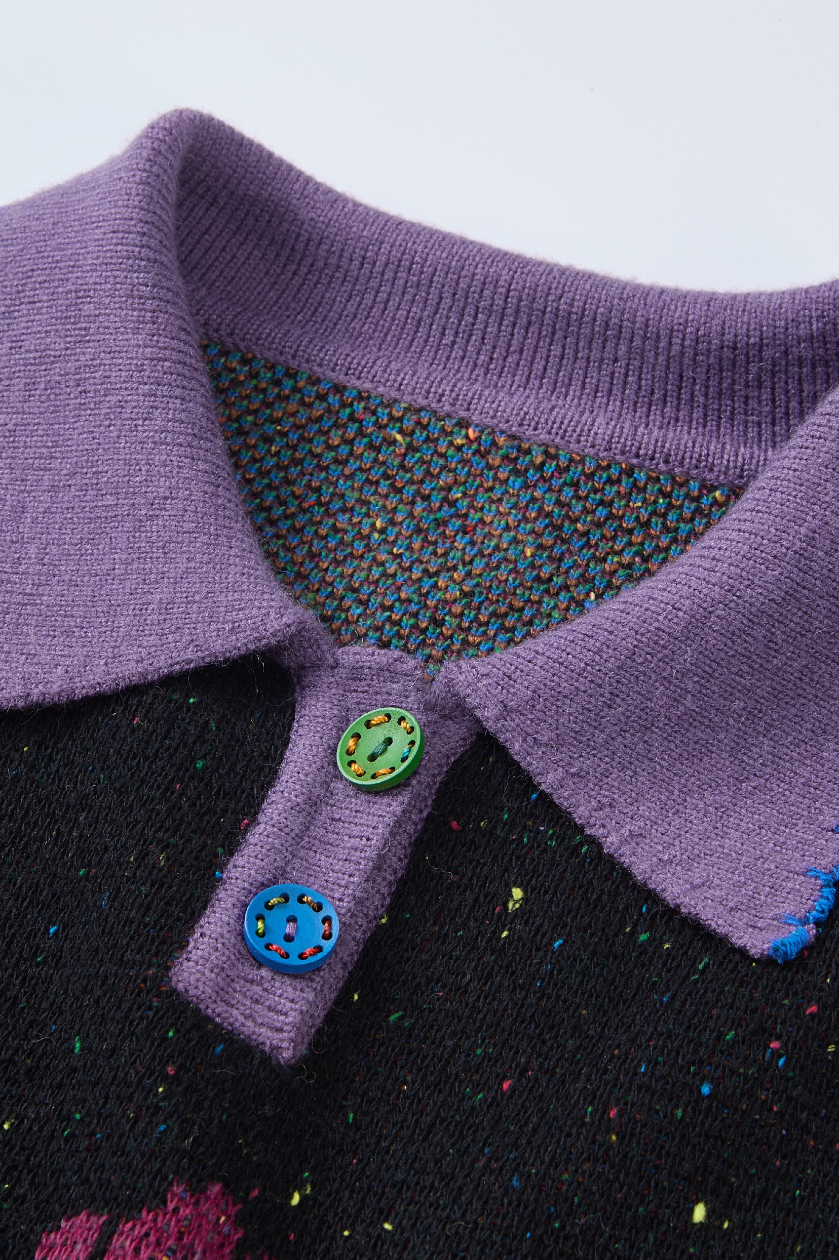 Color-blocked casual knit dress