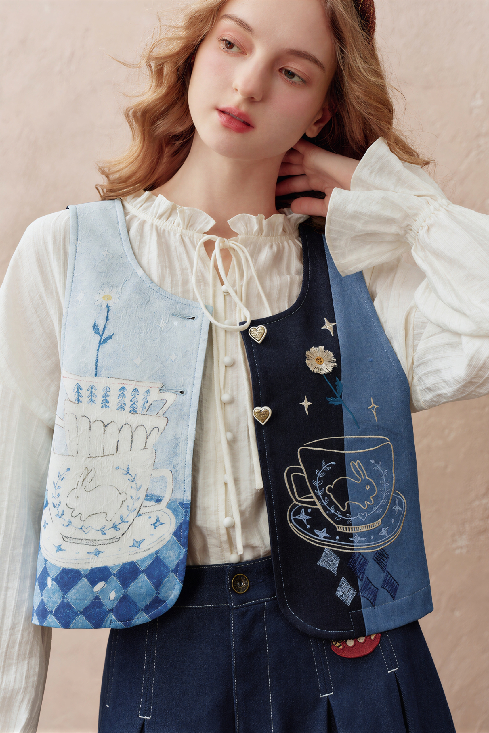 Blue lightweight vest