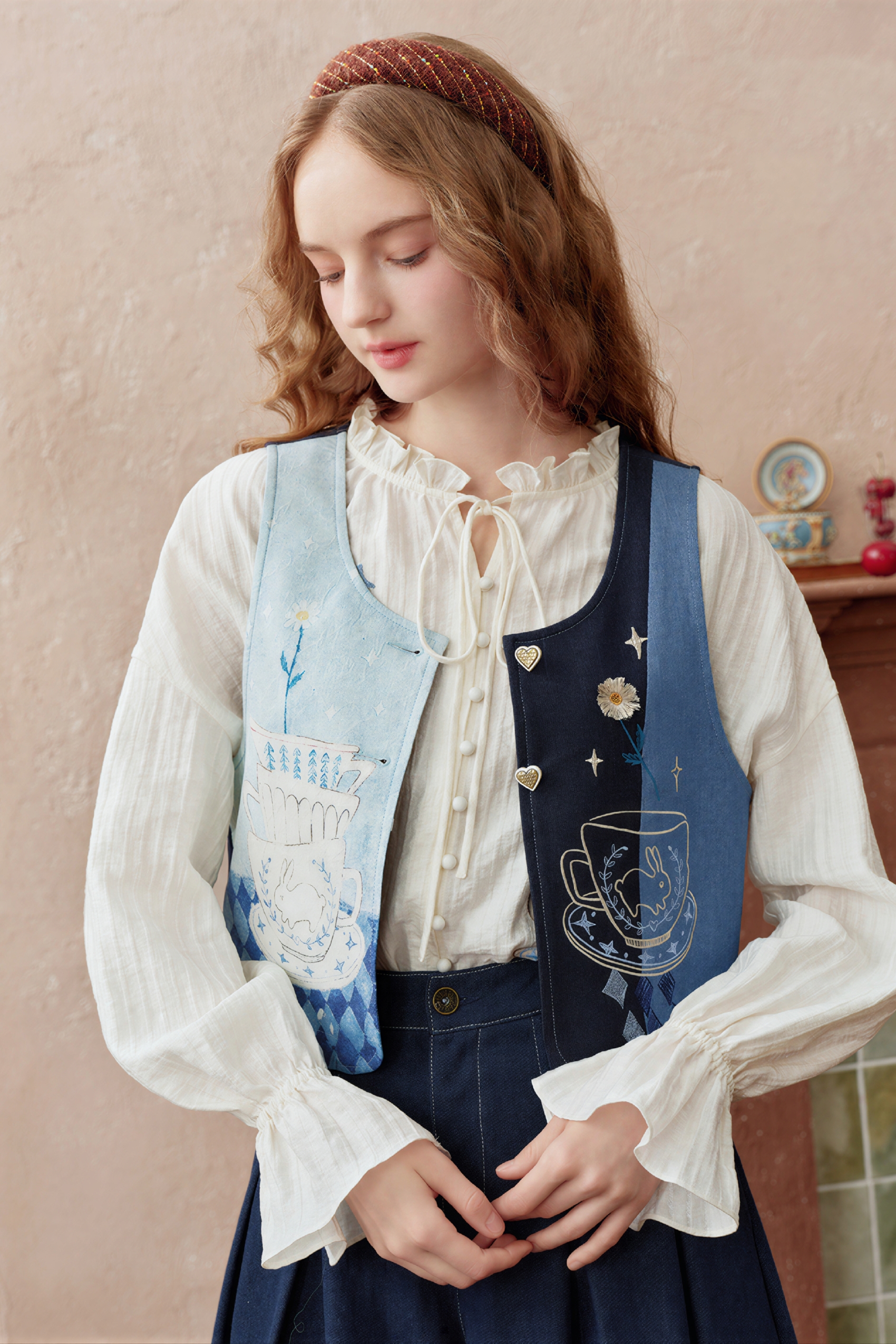 Blue lightweight vest