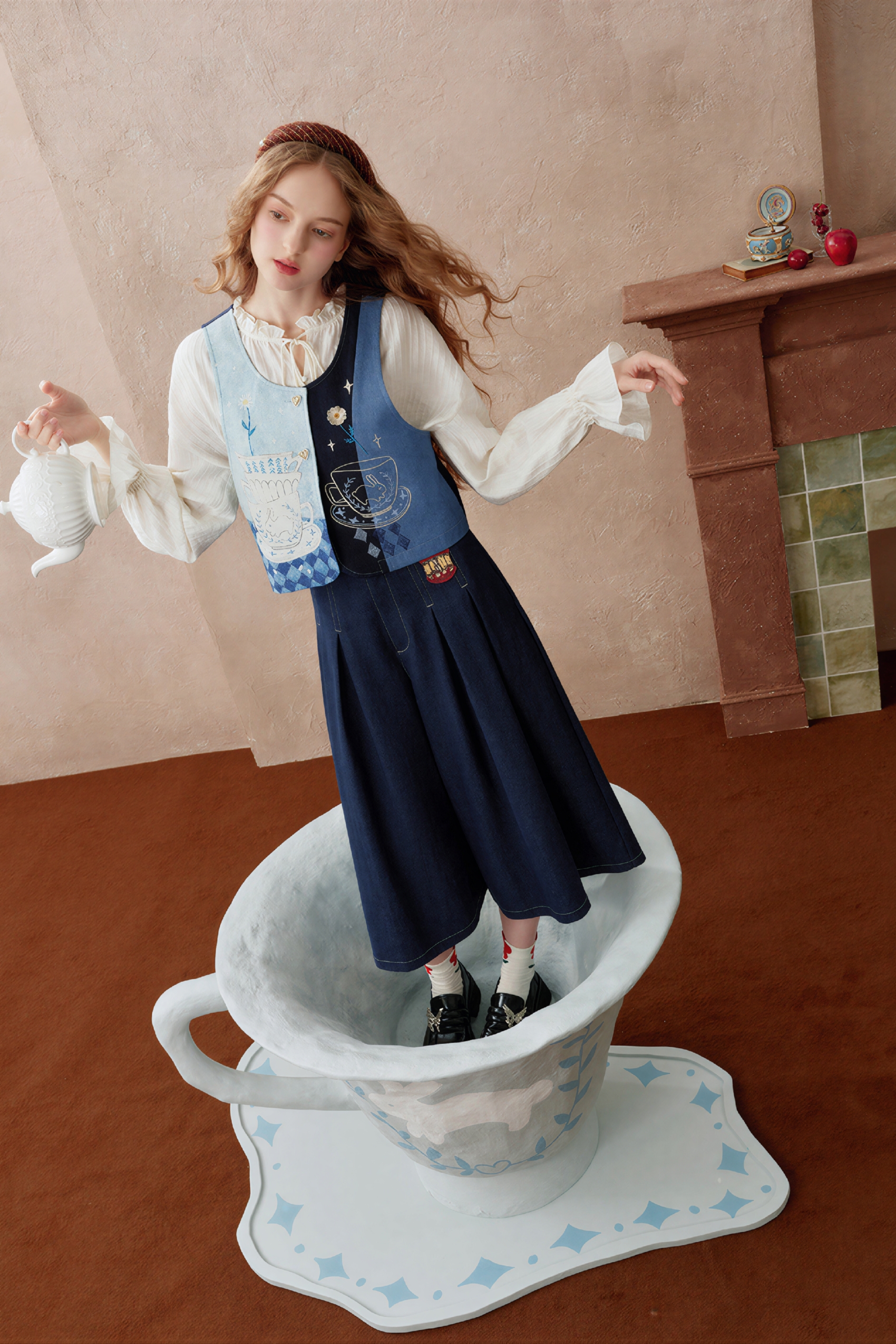 Blue lightweight vest