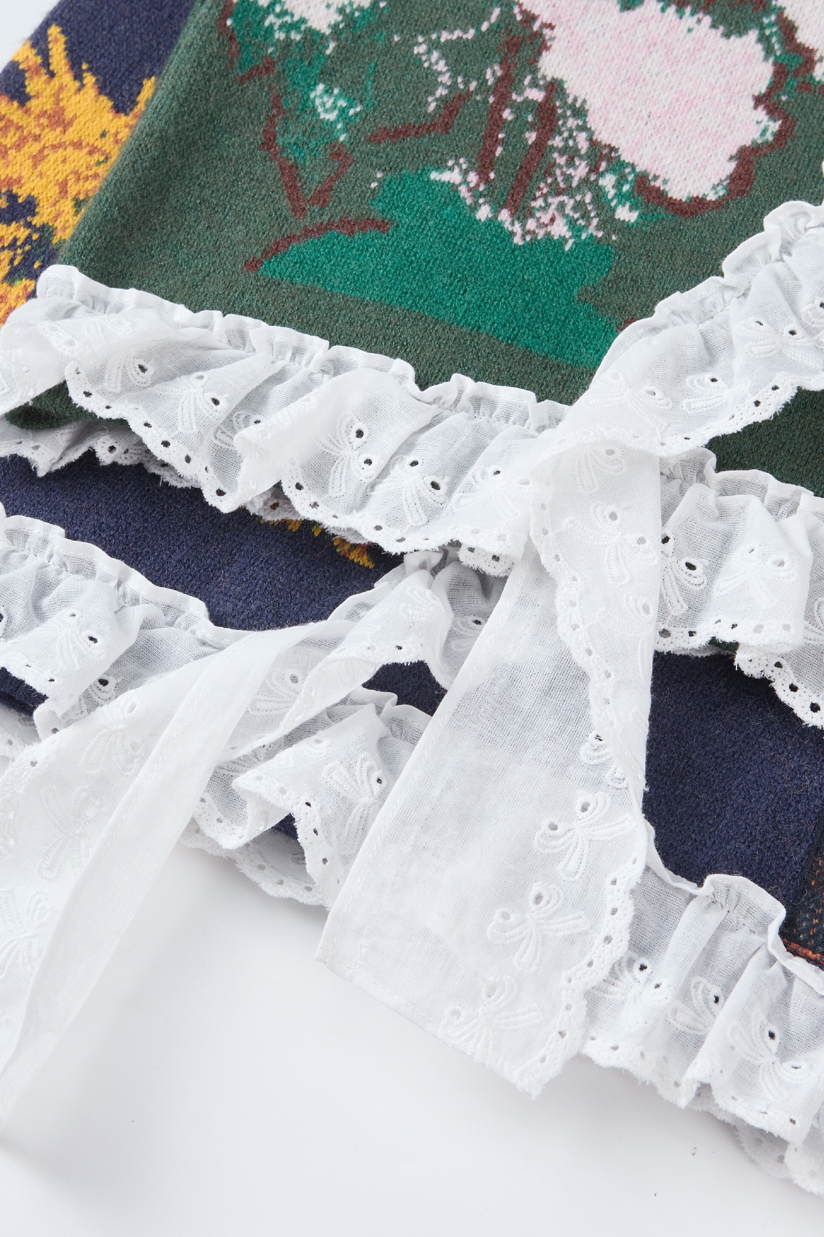 Van Gogh-Inspired Relaxed Knit Pullover