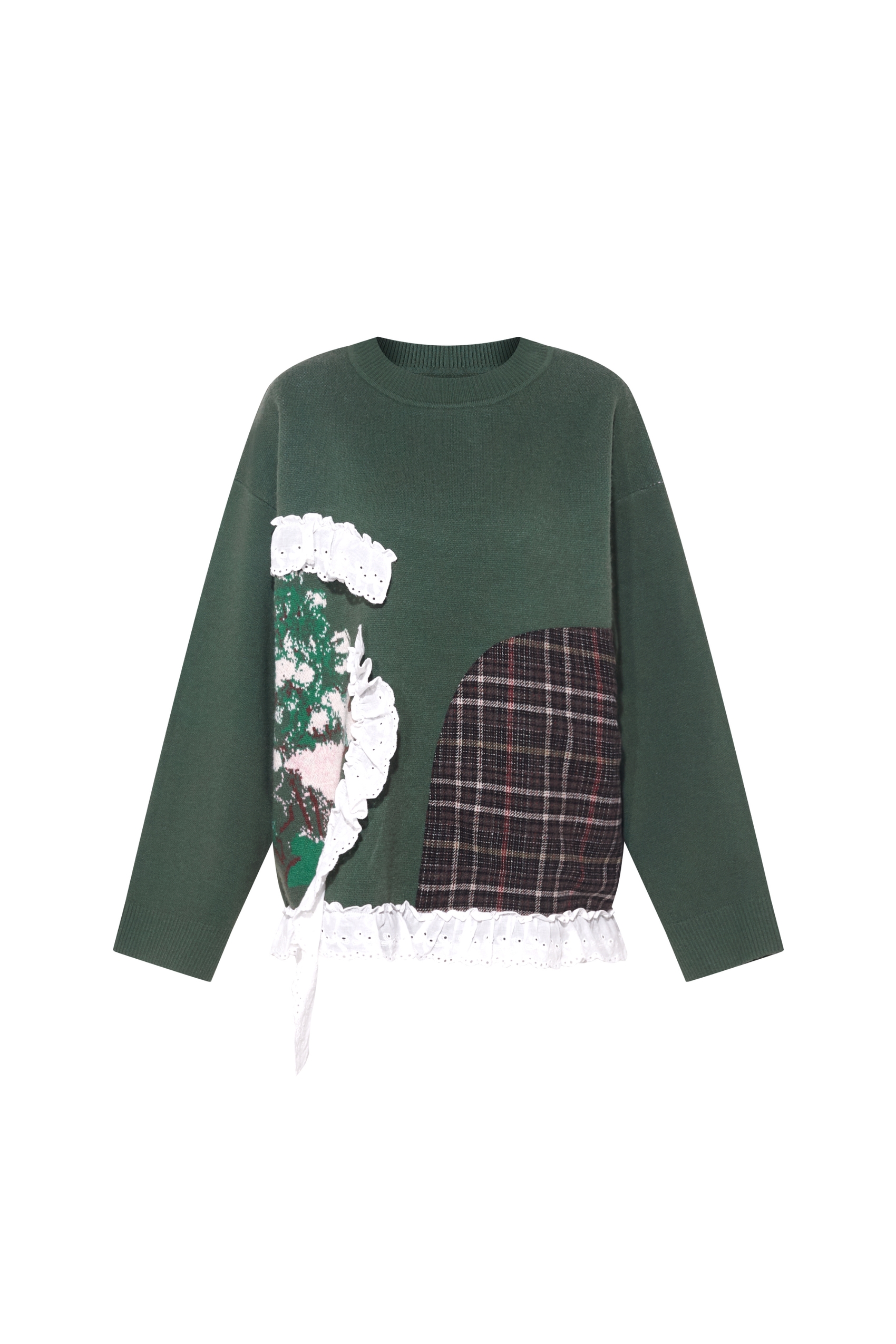 Van Gogh-Inspired Relaxed Knit Pullover