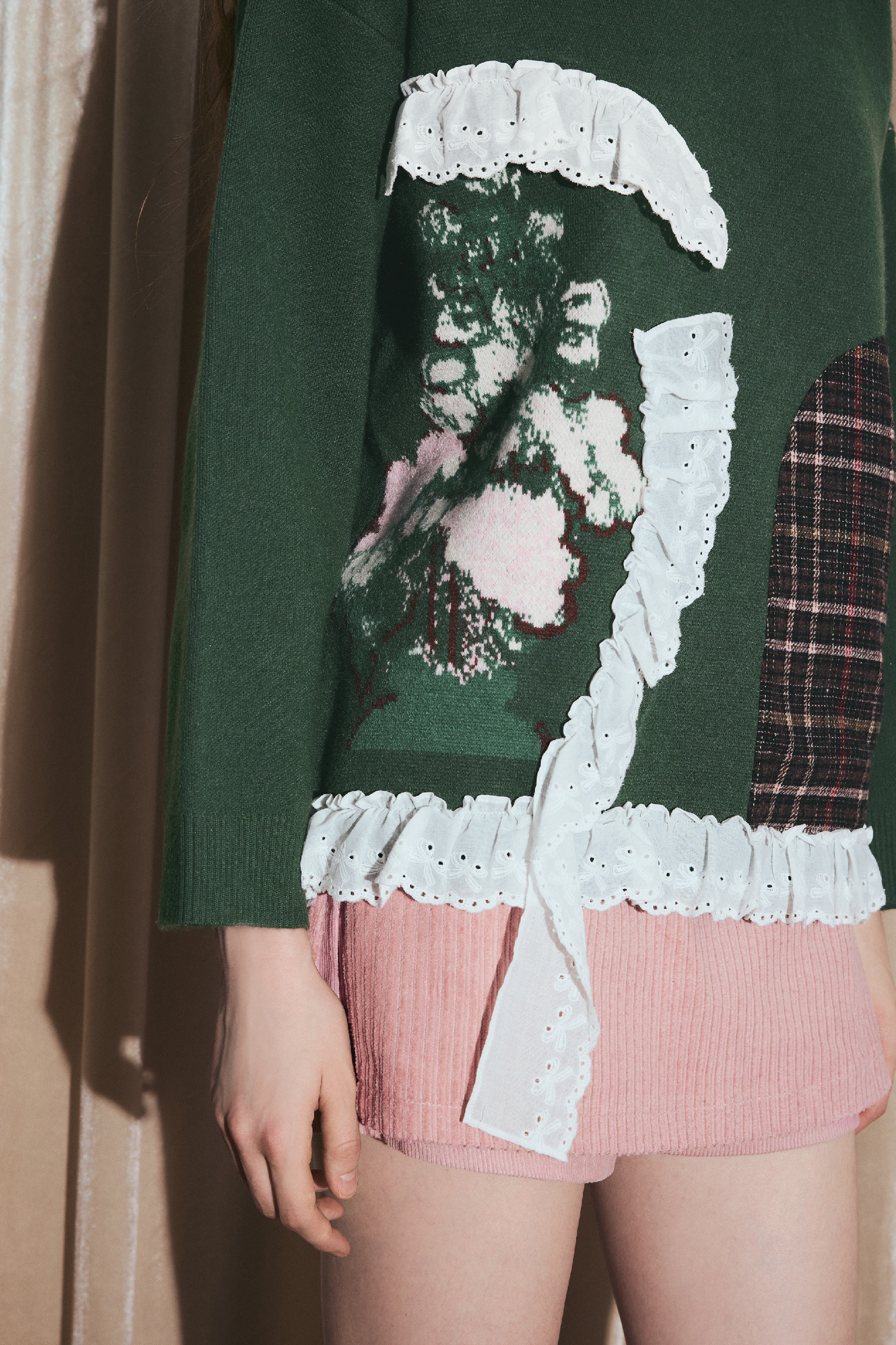 Van Gogh-Inspired Relaxed Knit Pullover