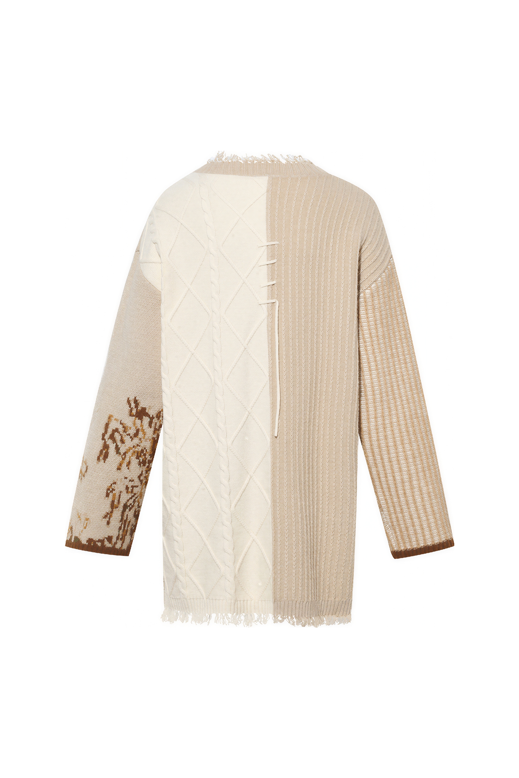 Blue cardigan knit sweater