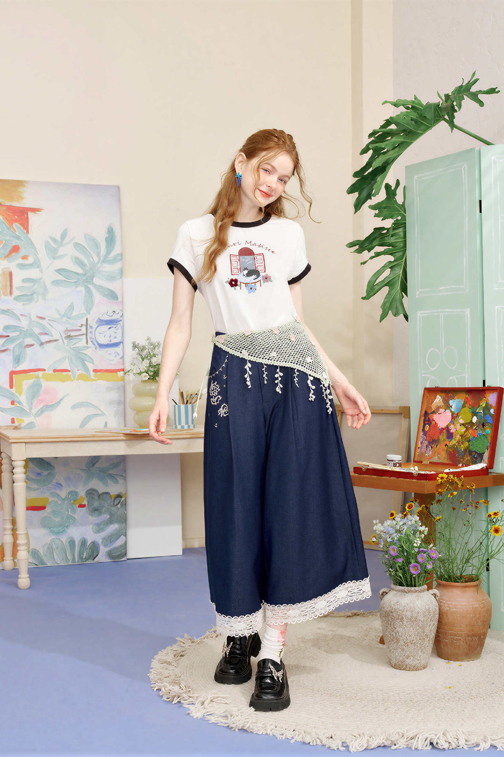 Matisse-Inspired Structured T-Shirt