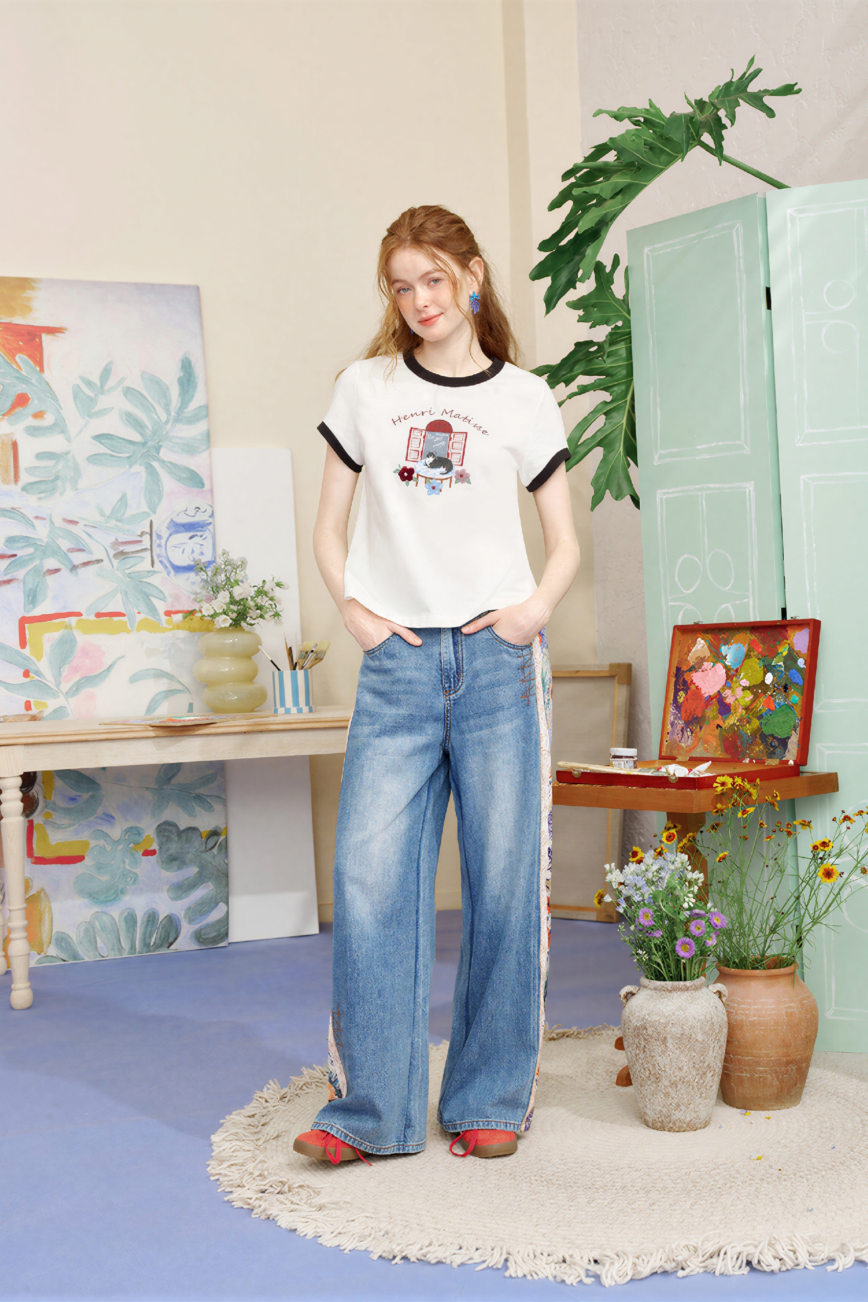 Matisse-Inspired Structured T-Shirt