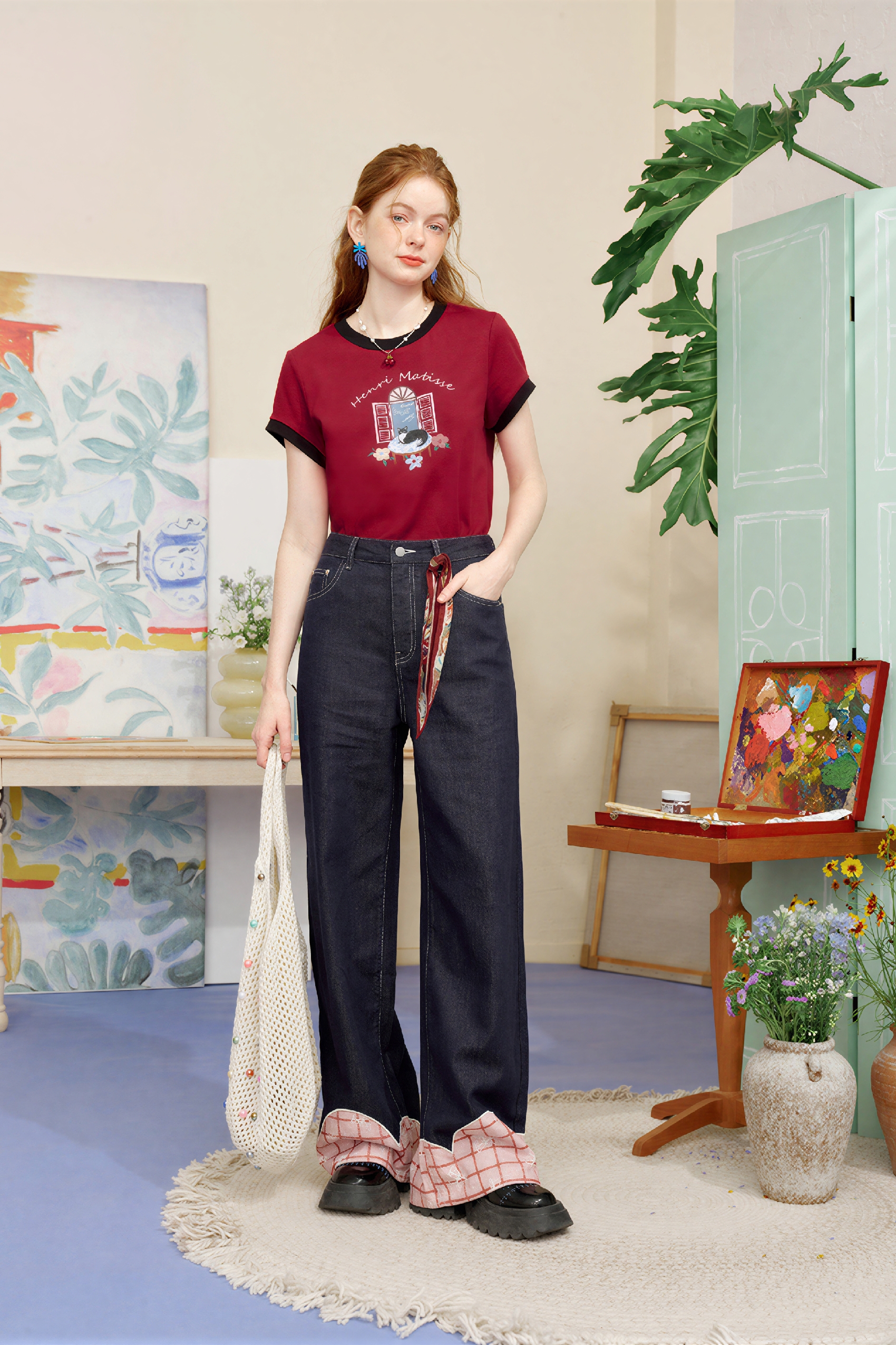 Matisse-Inspired Structured T-Shirt